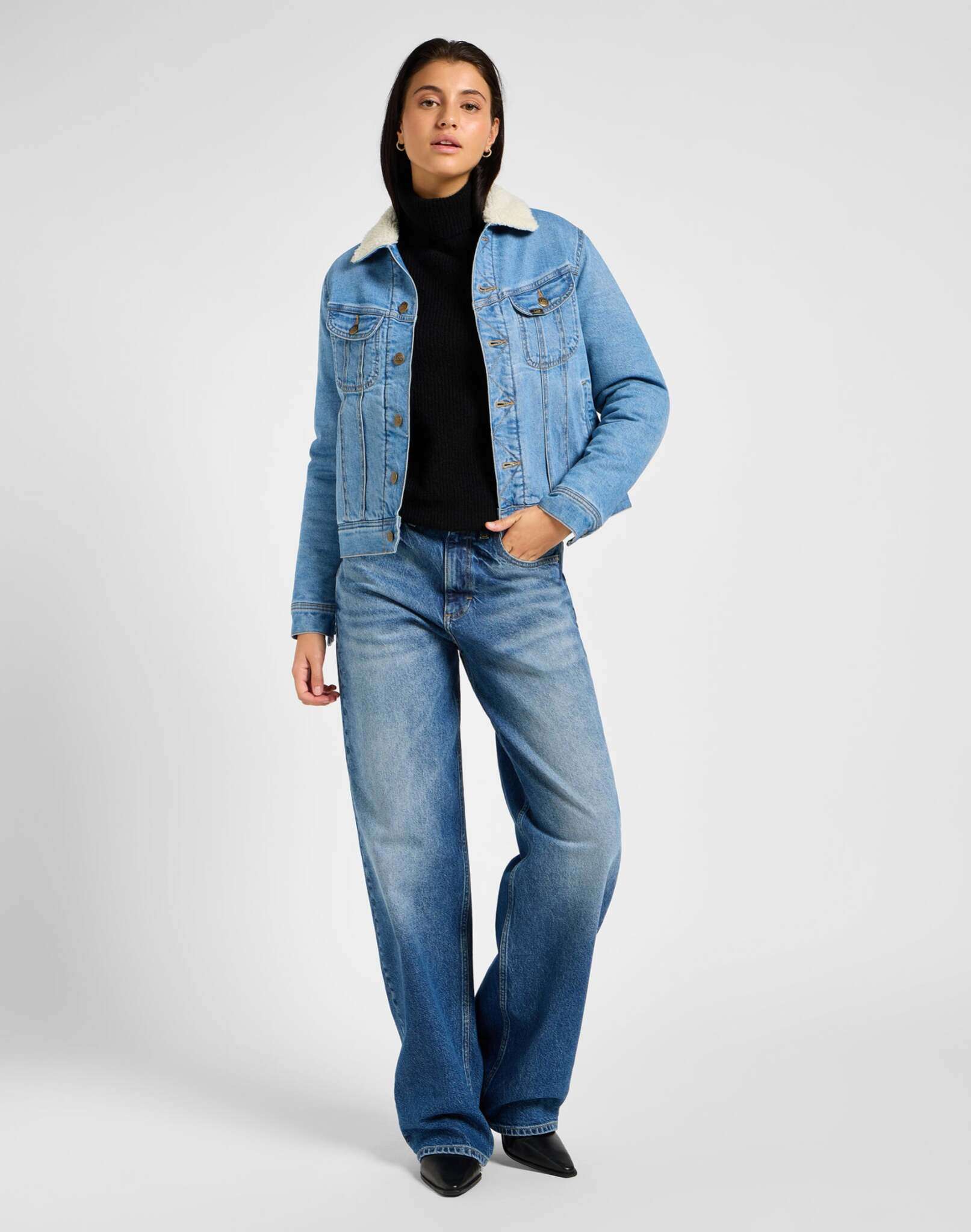 Rider Loose en jeans Blue Flame Lee