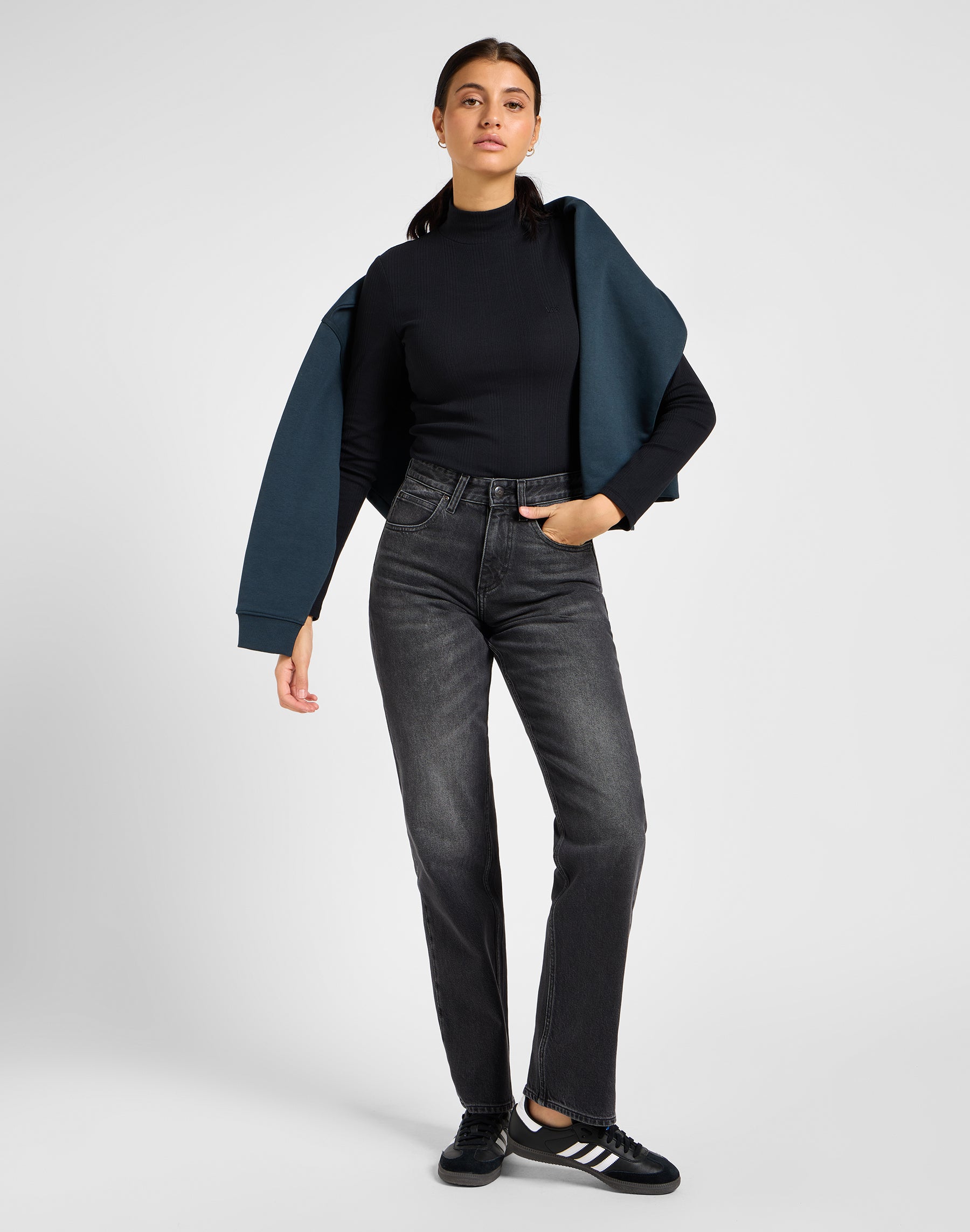 Rider Classic en jeans Charred Black Lee