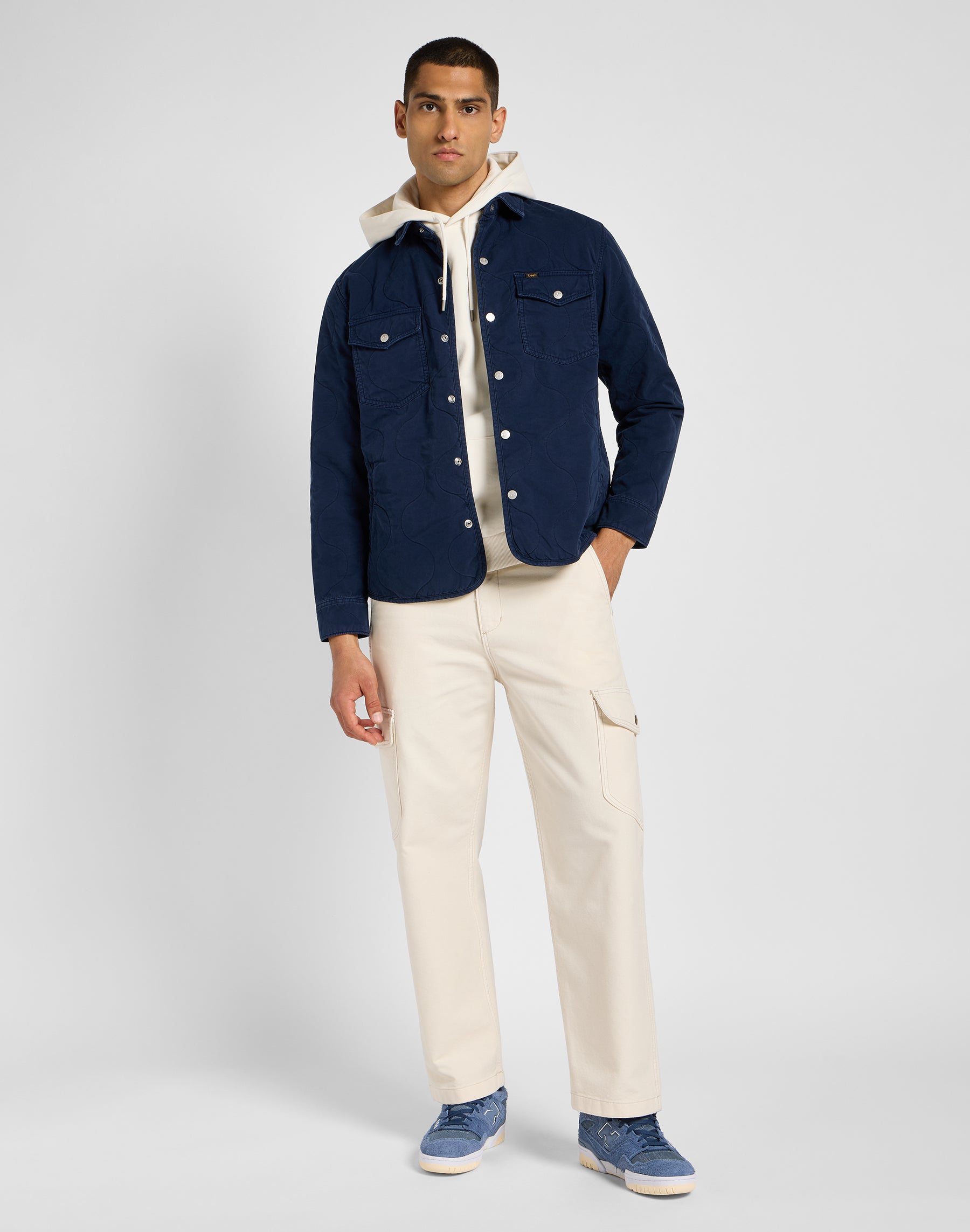 Veste T-shirt matelassée en Mood Indigo Lee