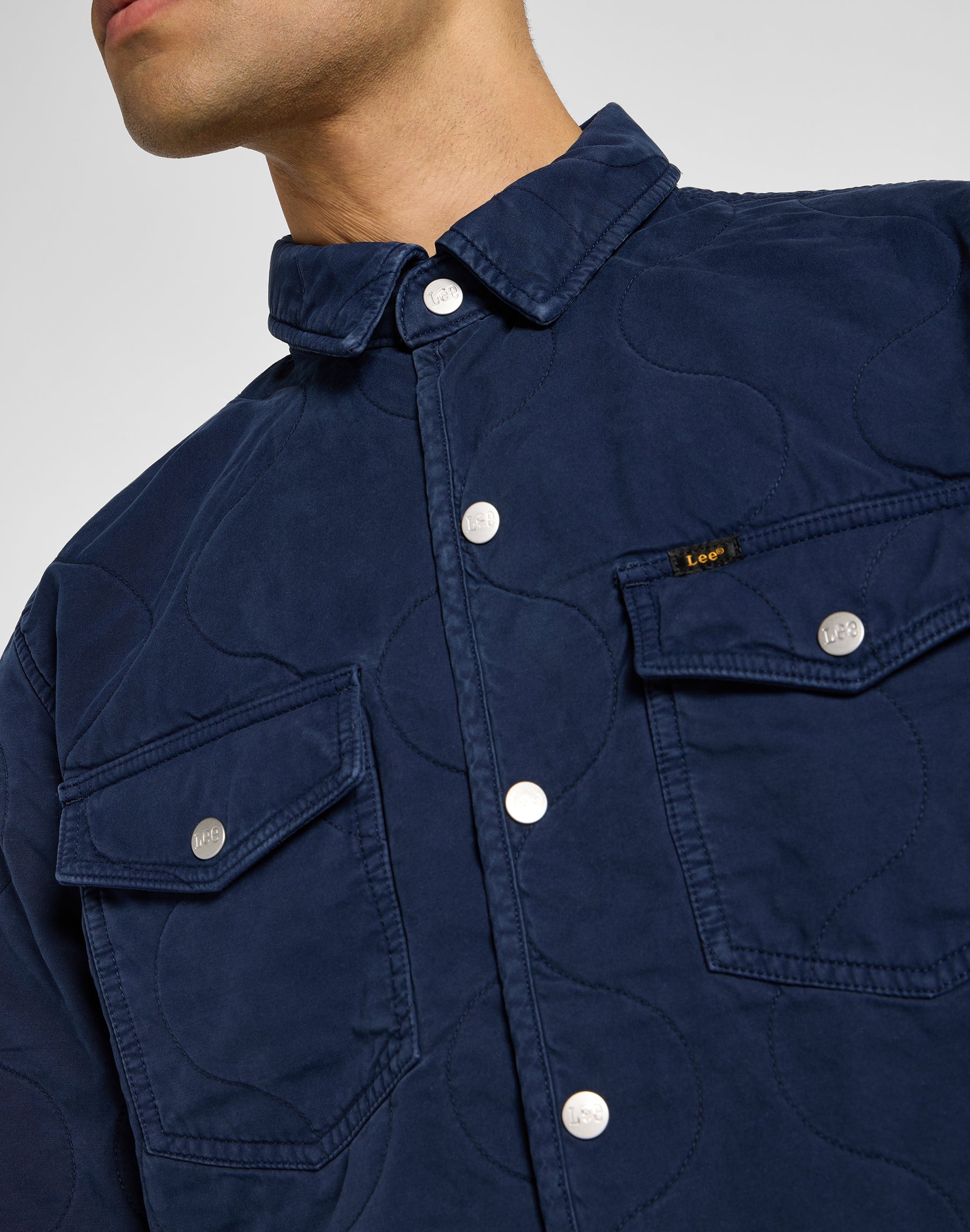 Veste T-shirt matelassée en Mood Indigo Lee