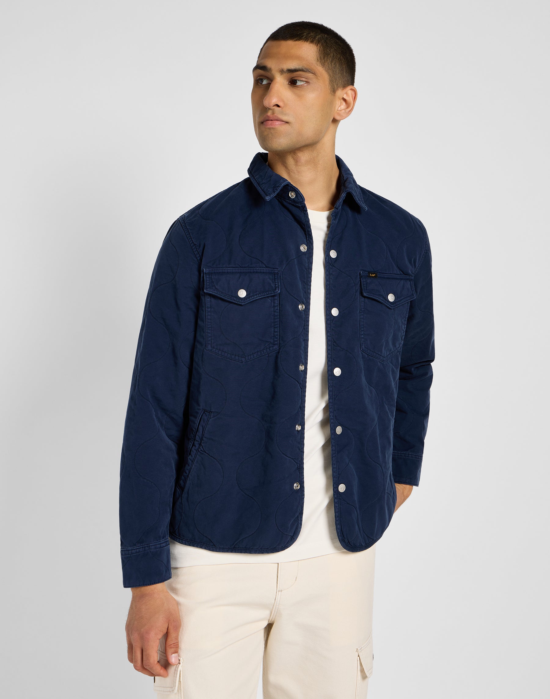 Veste T-shirt matelassée en Mood Indigo Lee