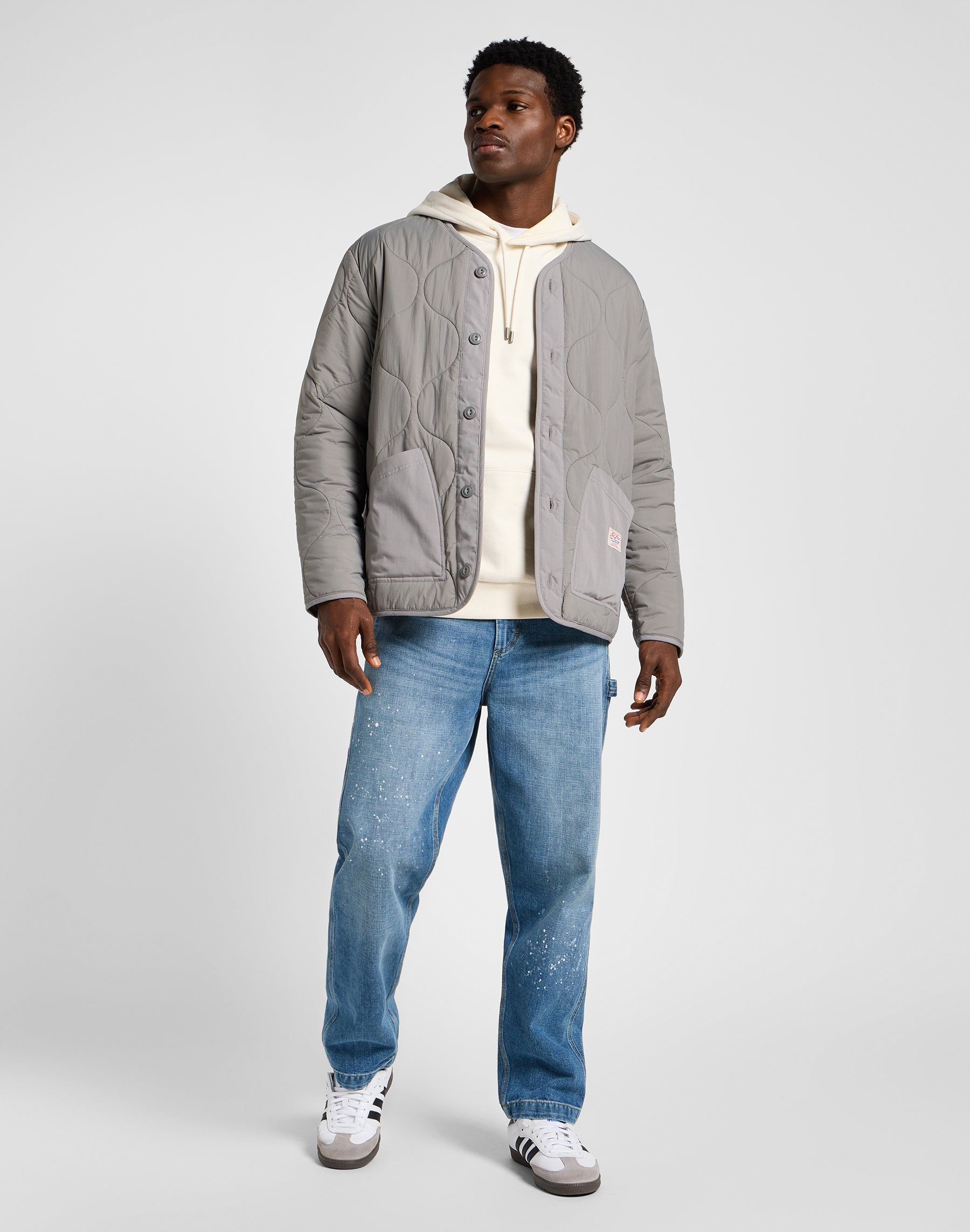 Veste de doublure matelassée en Hd Lee Gray Vestes Lee