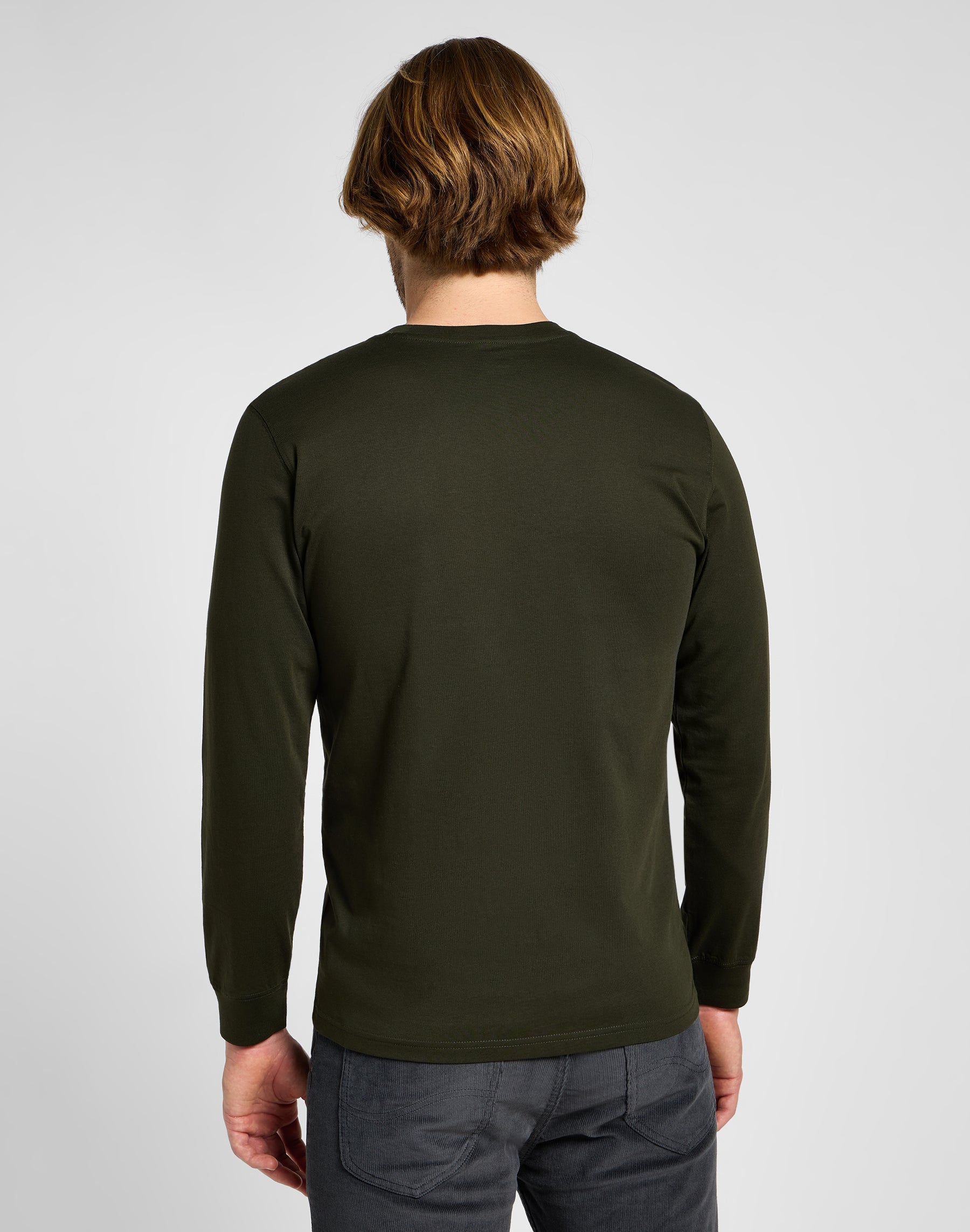 Manches longues Med Woblly Lee in Olive Night Sweatshirts Lee