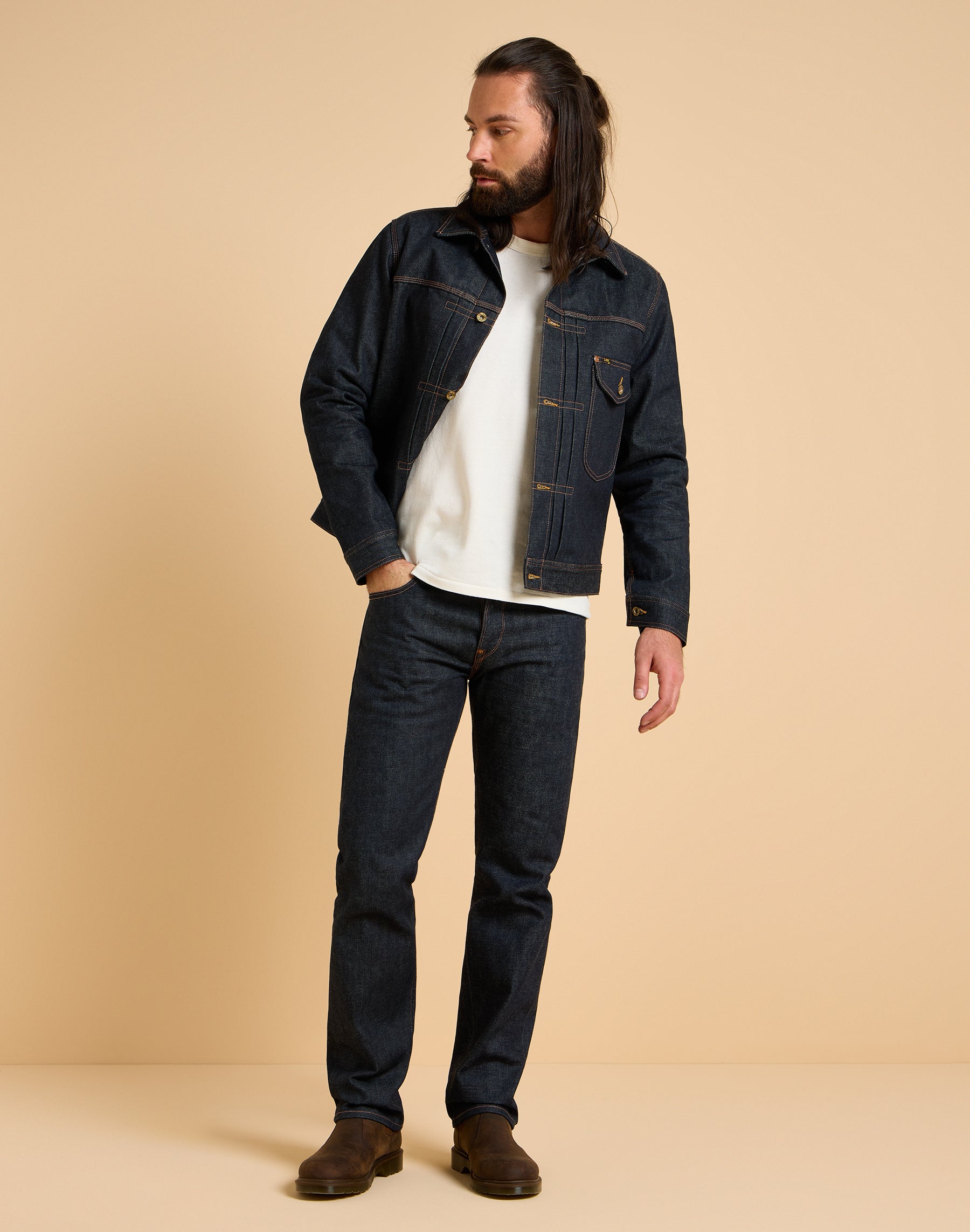 101 Lined Cowboy Jacket in Raw Vestes Lee