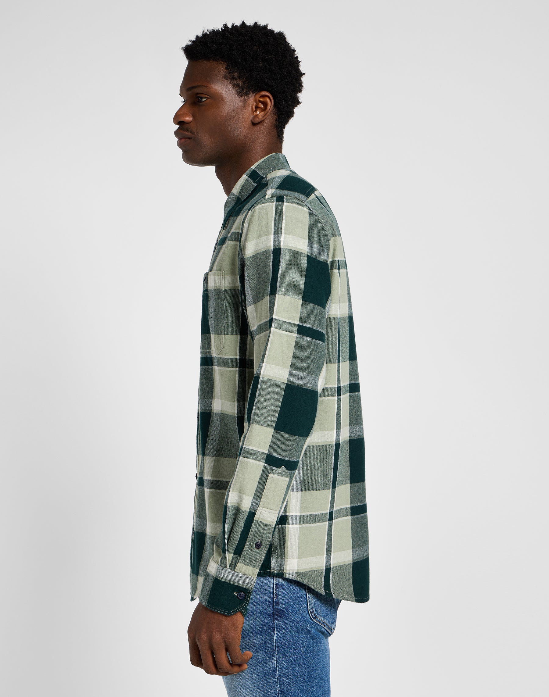Chemises Leesure Shirt in Green Lee