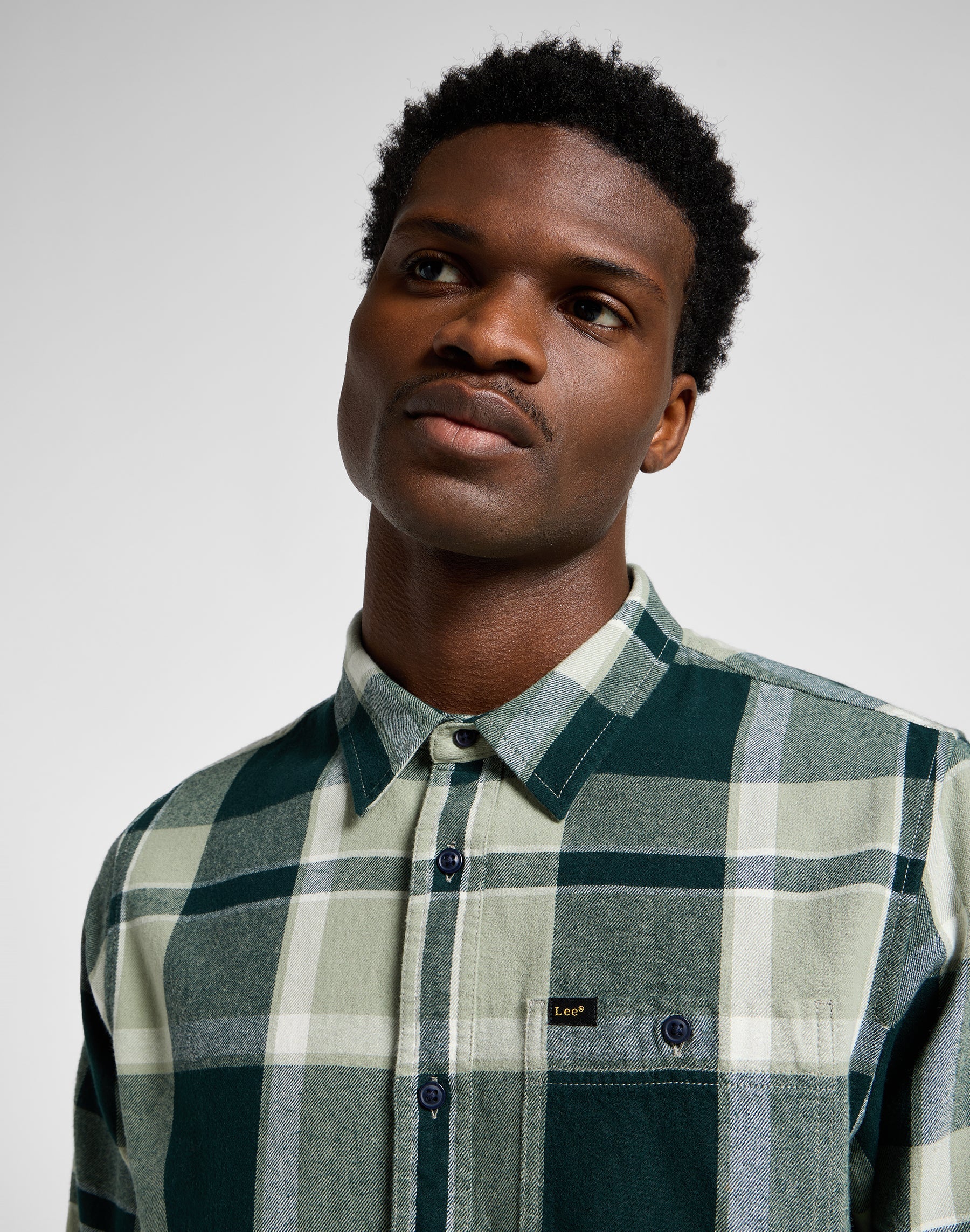 Chemises Leesure Shirt in Green Lee