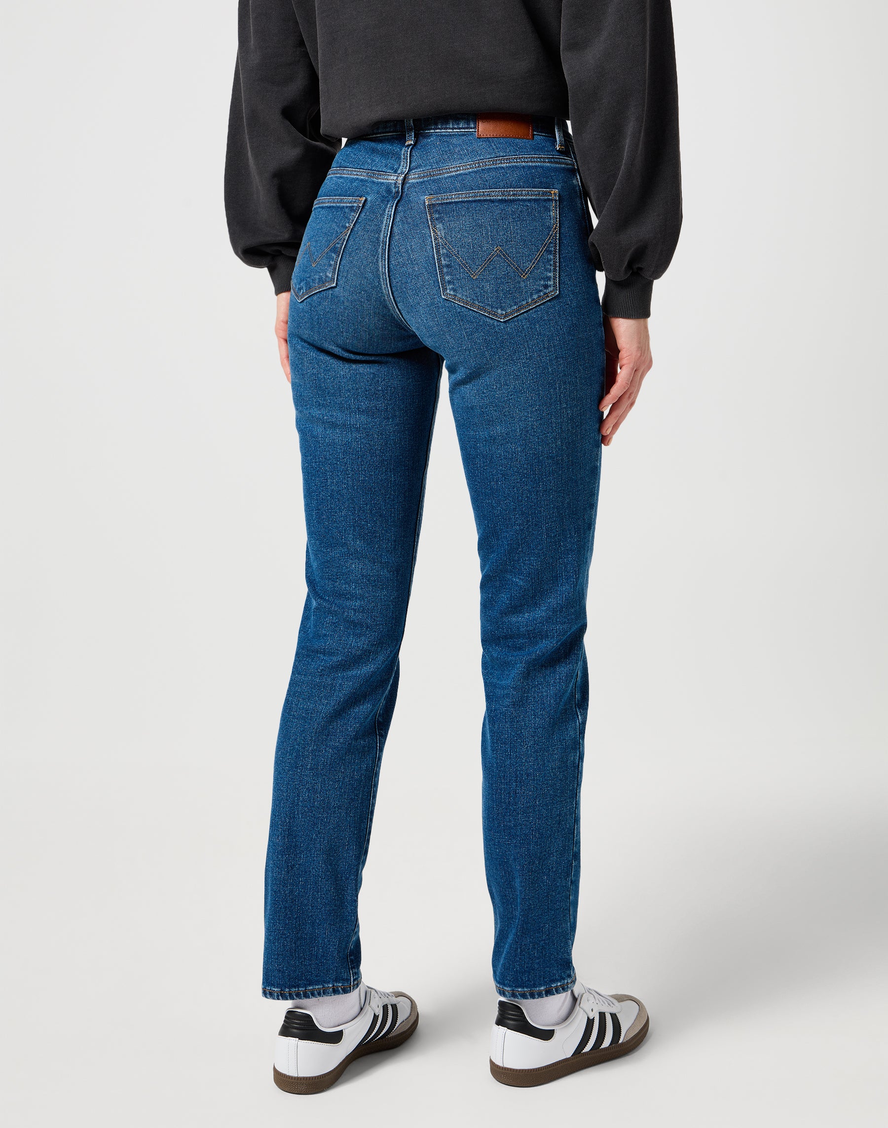 Straight in Vintage Blue Jeans Wrangler