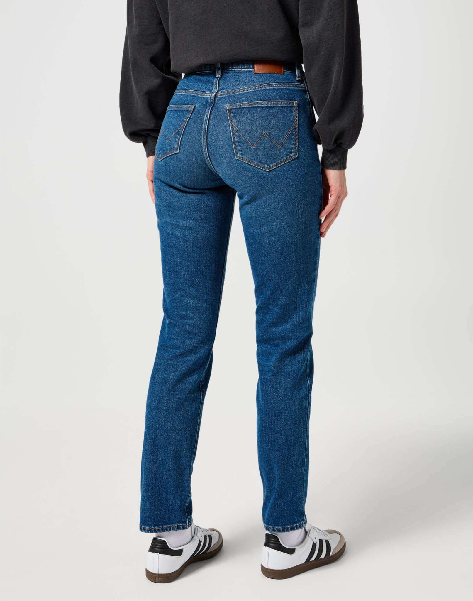 Straight in Vintage Blue Jeans Wrangler
