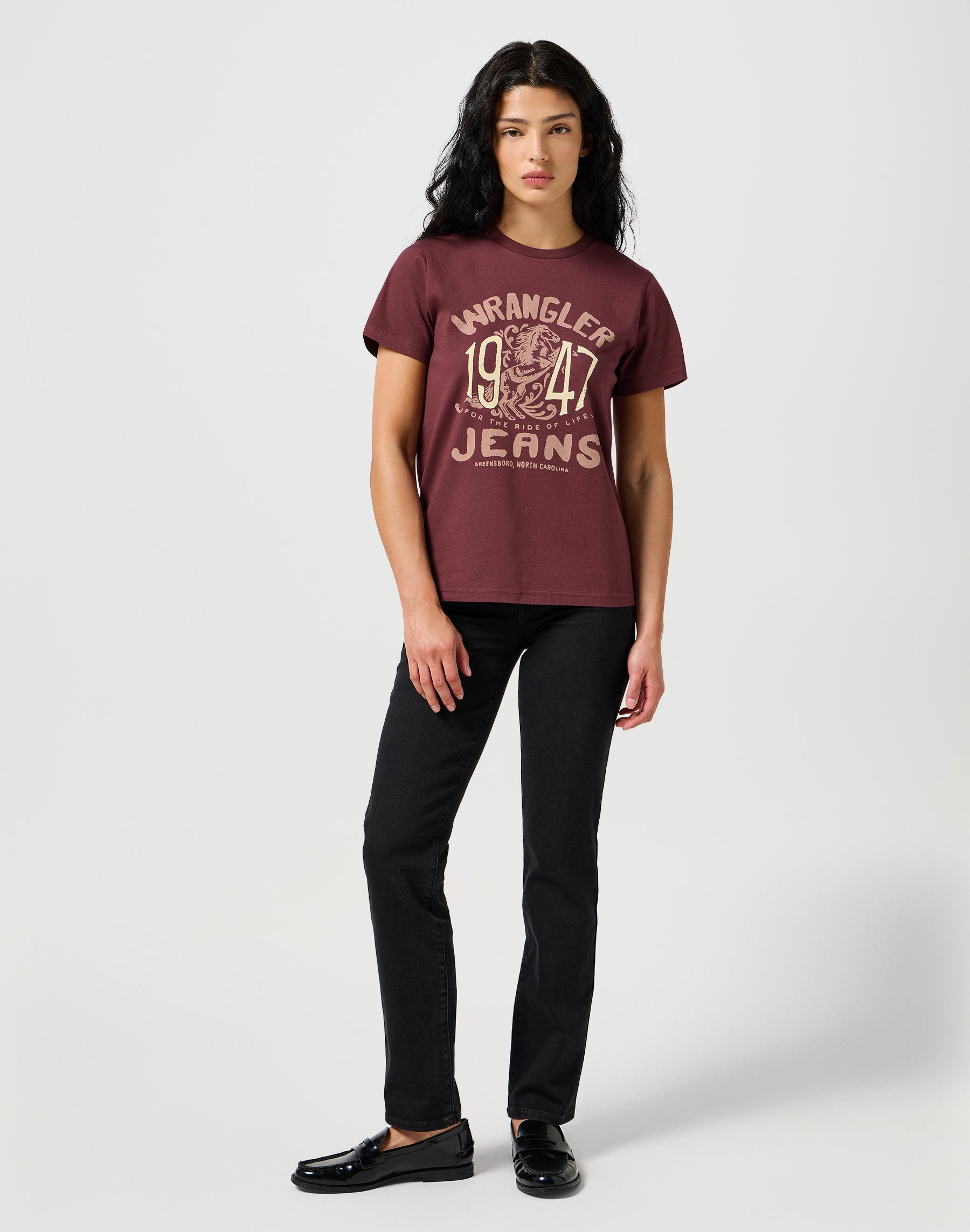 Jeans droit drainpipe Wrangler