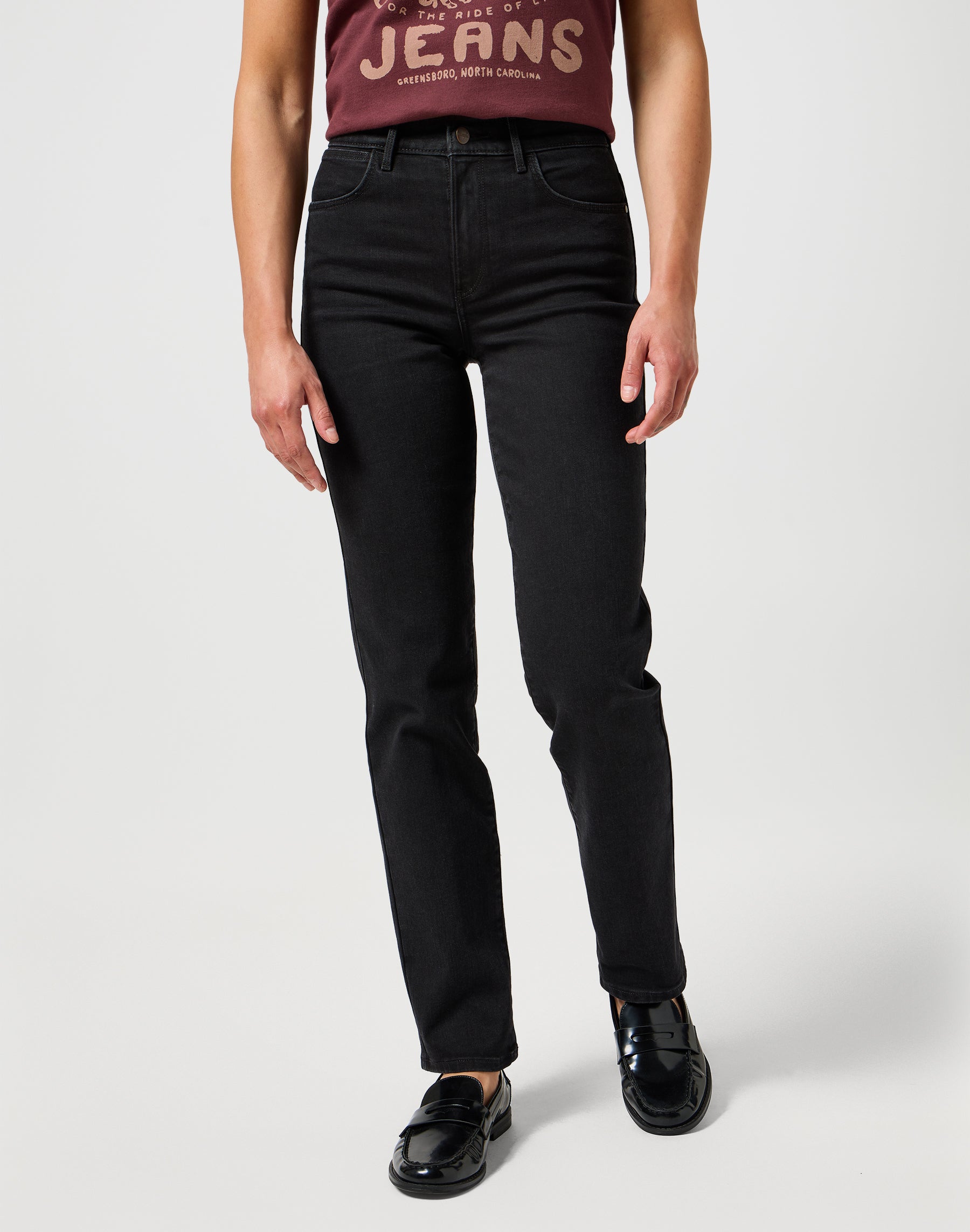 Jeans droit drainpipe Wrangler
