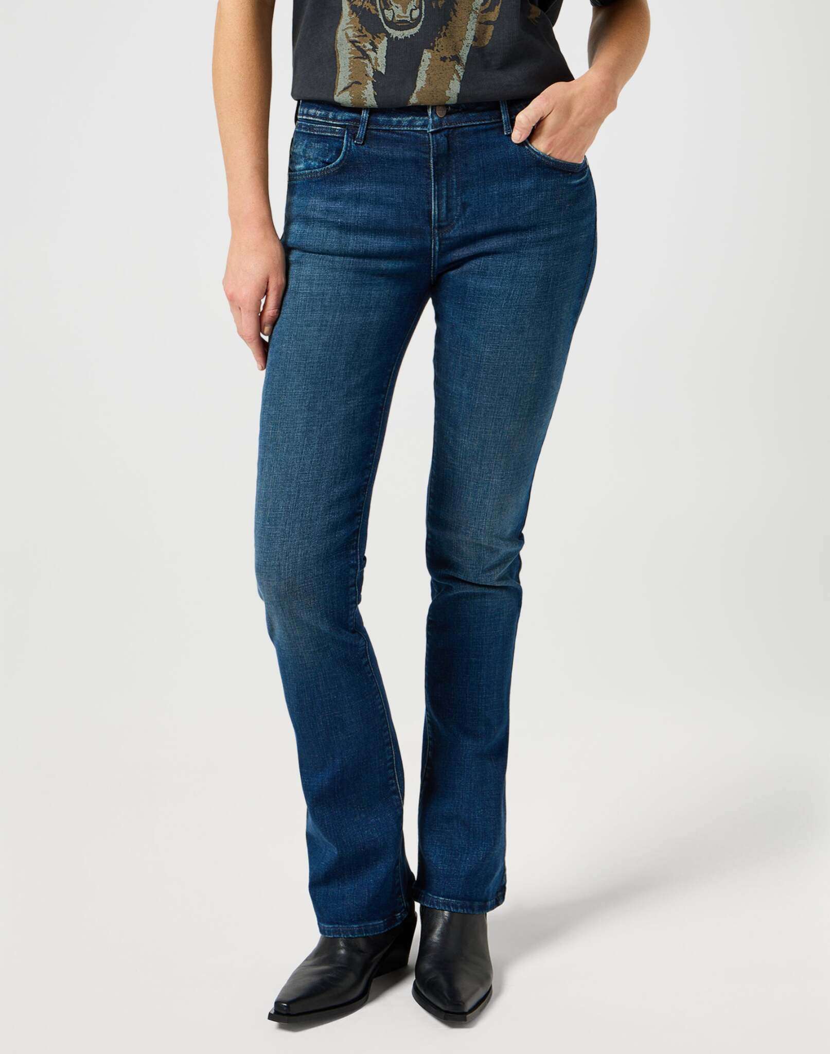 Bootcut en Slate Tint Jeans Wrangler