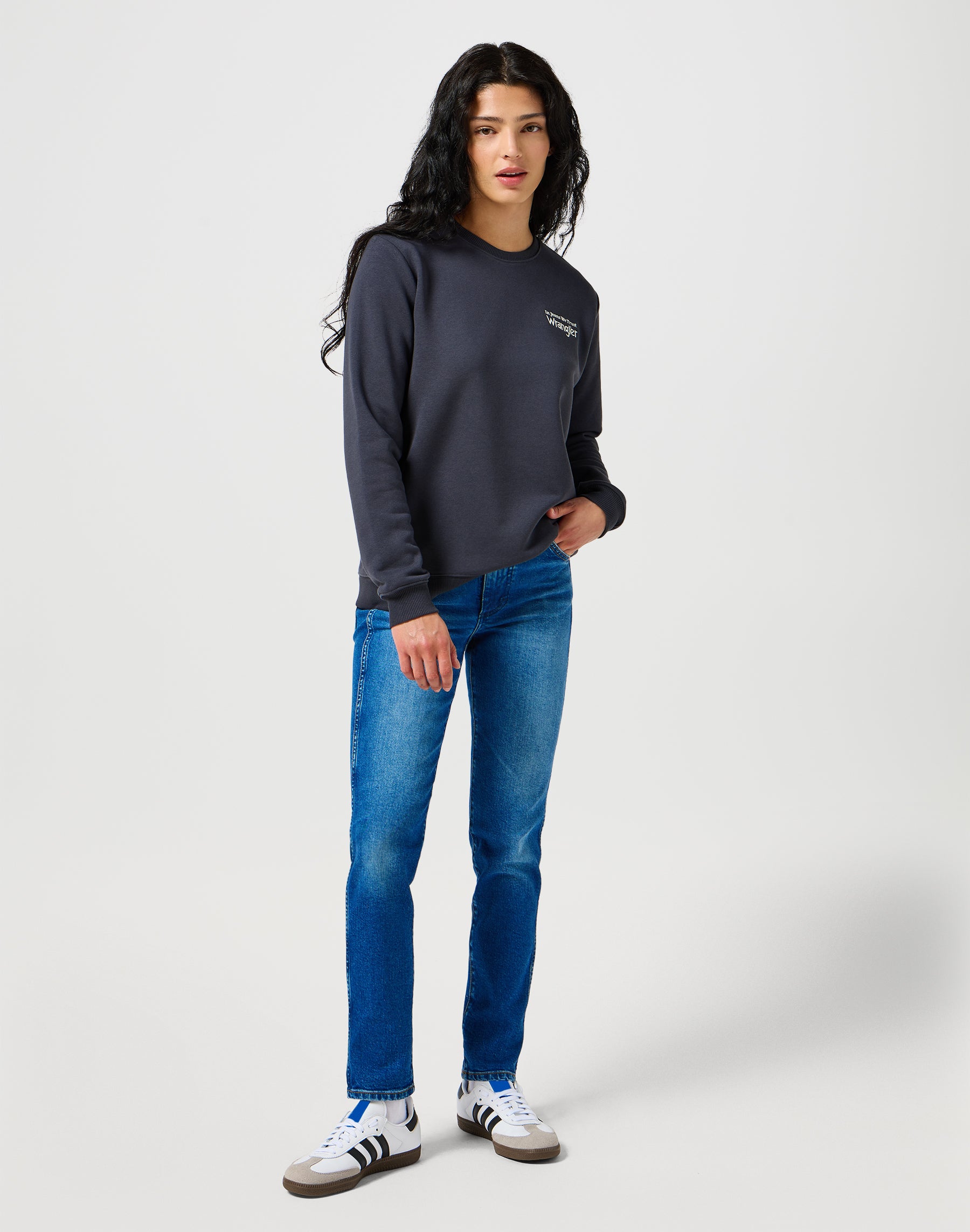 Piper en jeans Indigo Dusk Wrangler