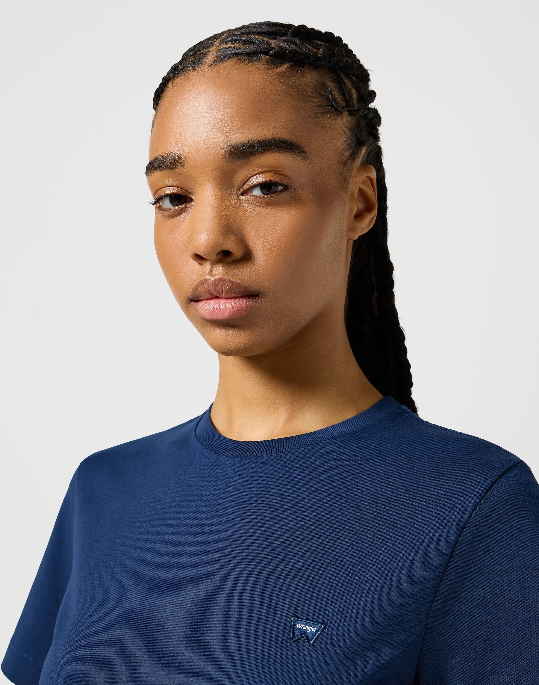 T-shirt Regular Tee en bleu marine foncé T-shirts Wrangler