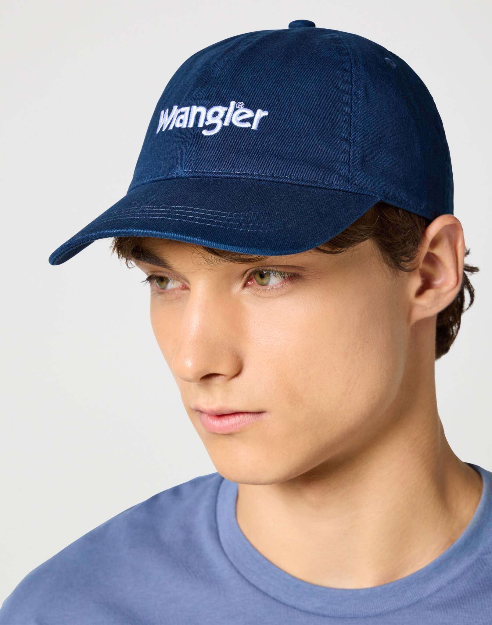 Casquette Washed Logo in Navy Casquettes Wrangler