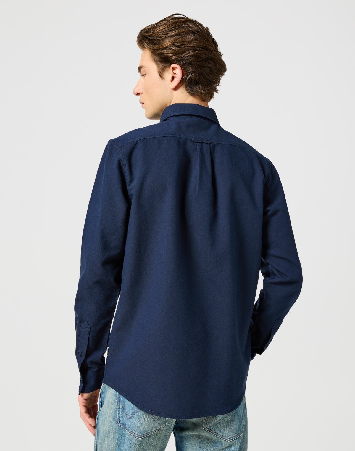 Chemise Oxford en marine foncé Chemises Wrangler