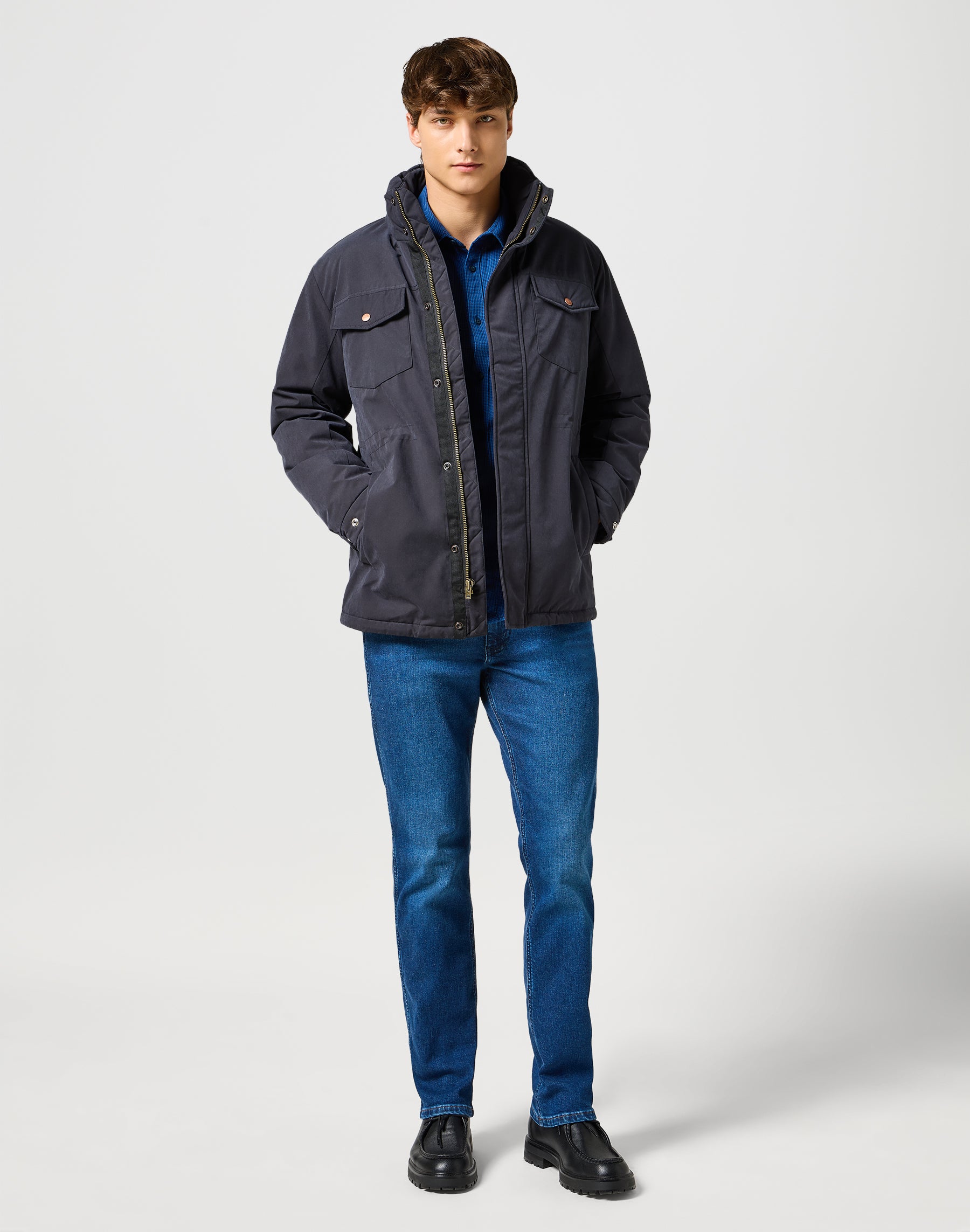 Winter Jacket in Black Vestes Wrangler