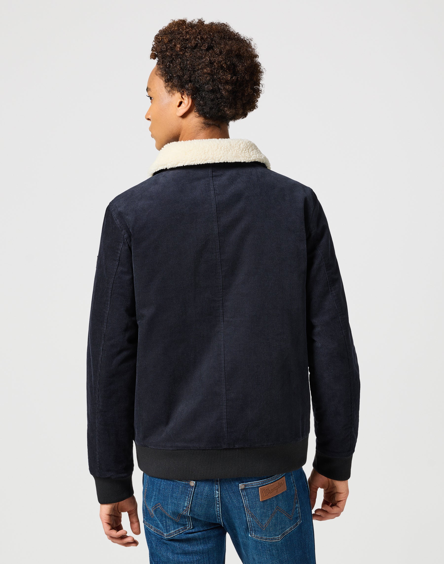 Corduroy Aviator in Black Vestes Wrangler