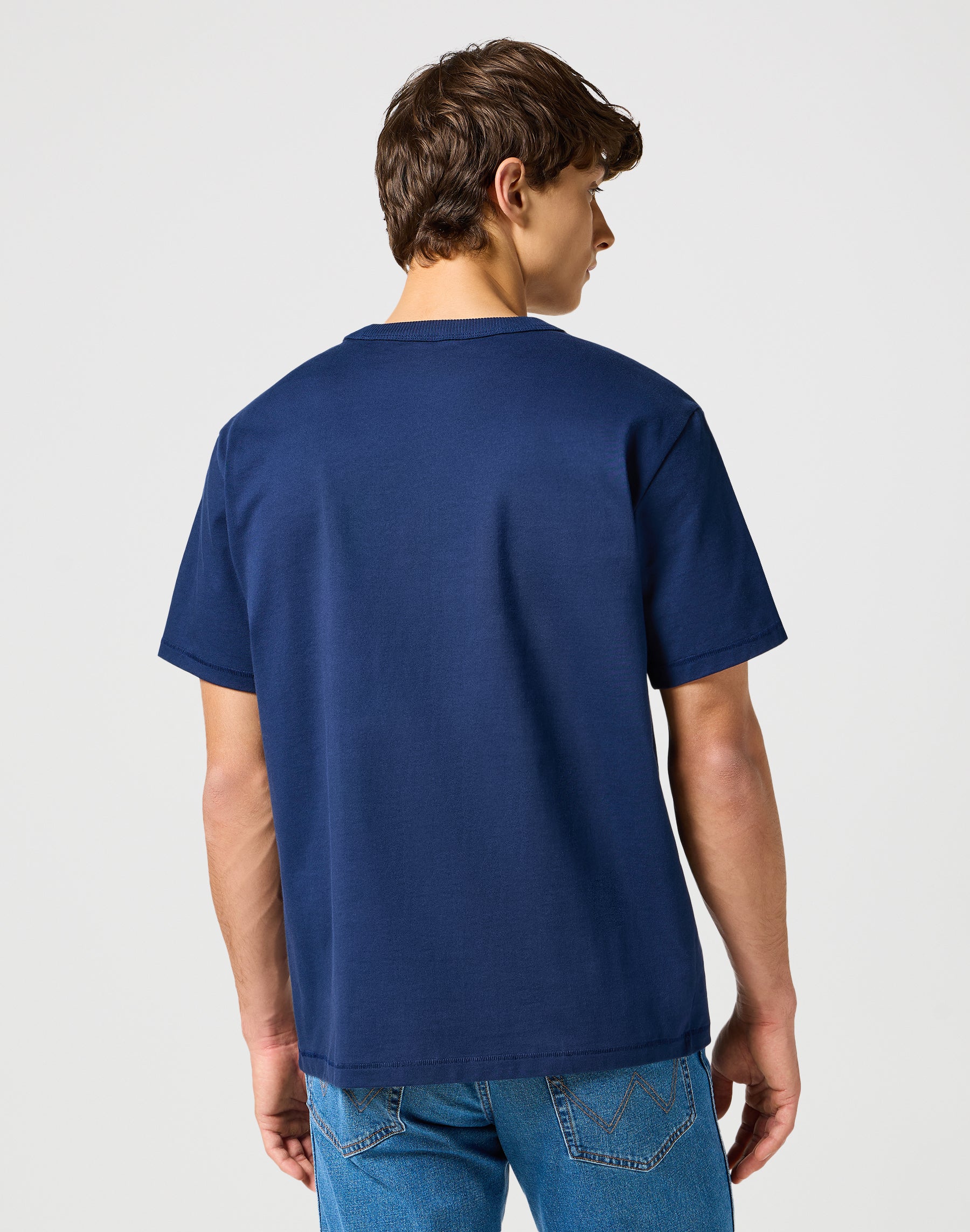 Tee shortleeves Solid in Navy T-shirts Wrangler