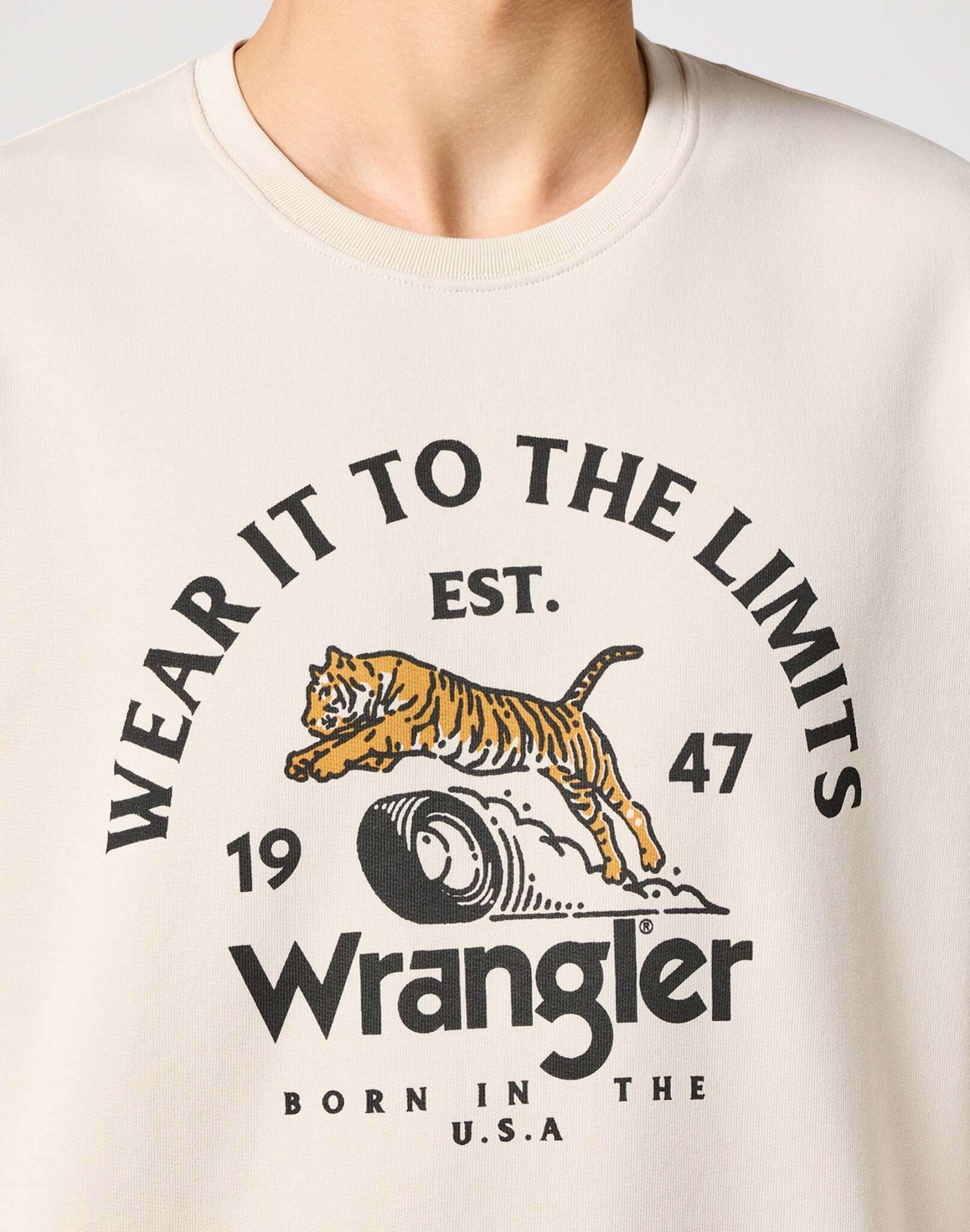 Sweatshirt ras du cou vintage blanc Sweatshirts Wrangler