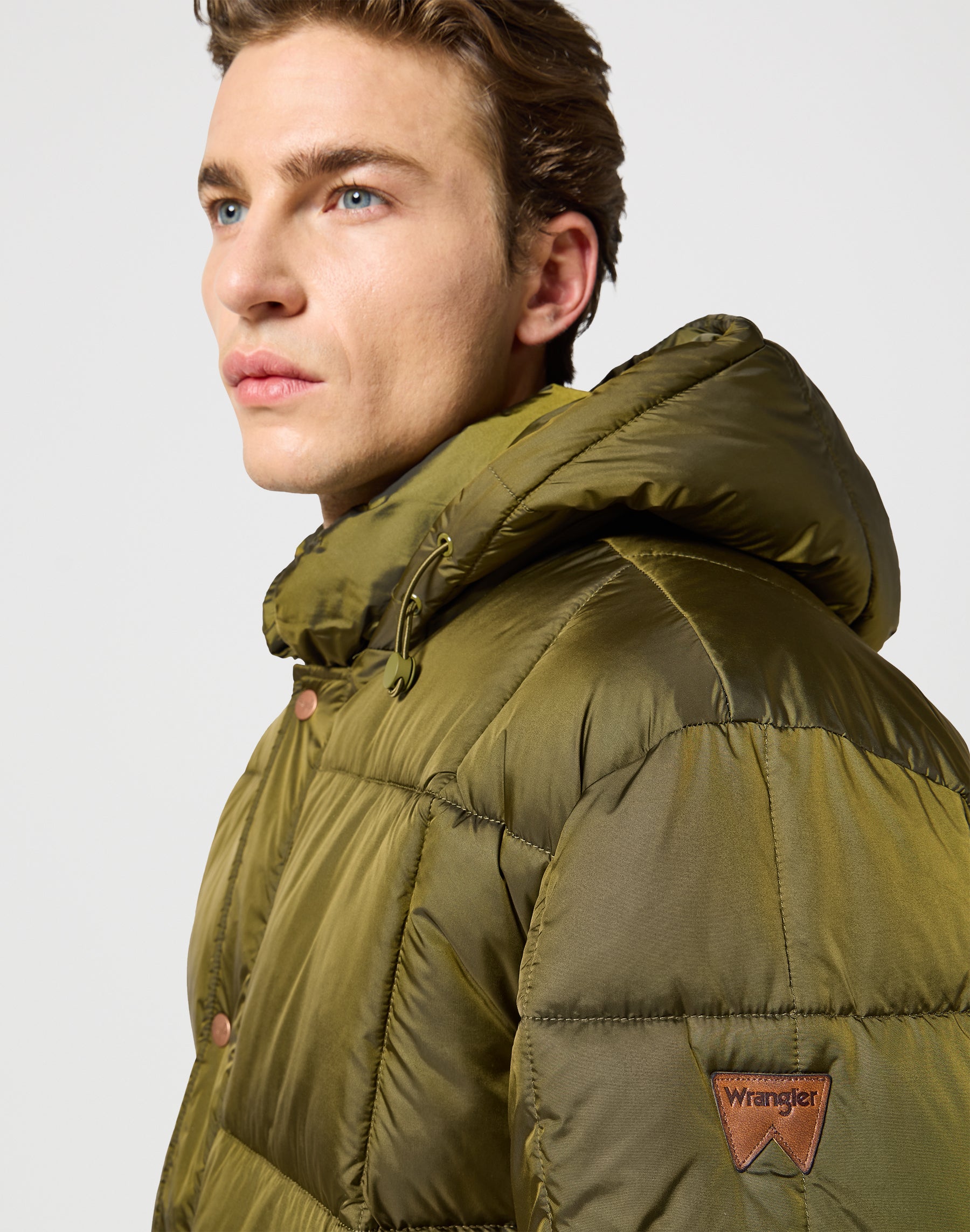 Parka Jacket in Ivy Green Vestes Wrangler