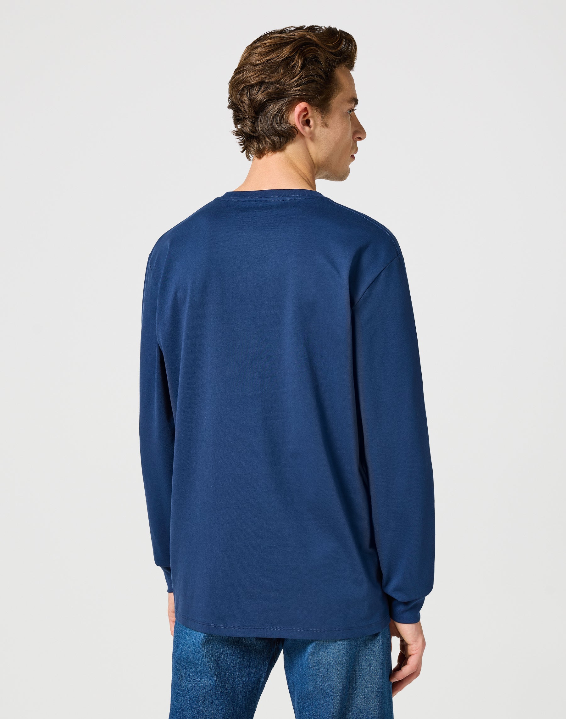 Tee-shirt à manches longues Graphic Tee in Navy T-shirts Wrangler