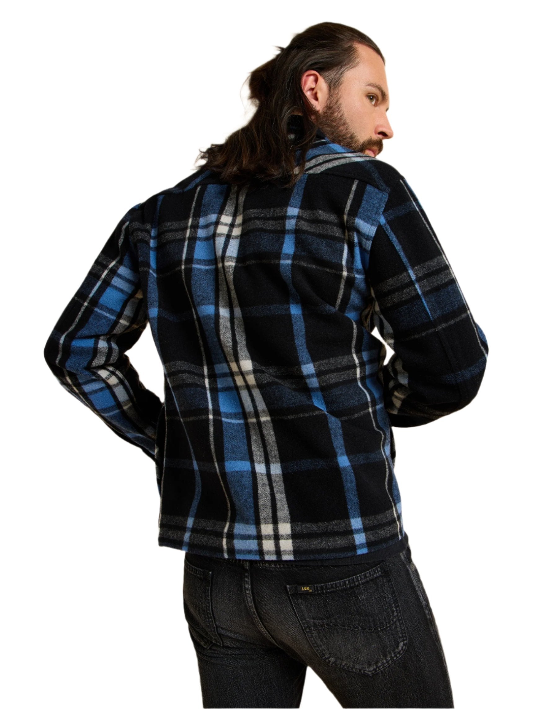 101 Wool Overshirt in Black Chemises Lee