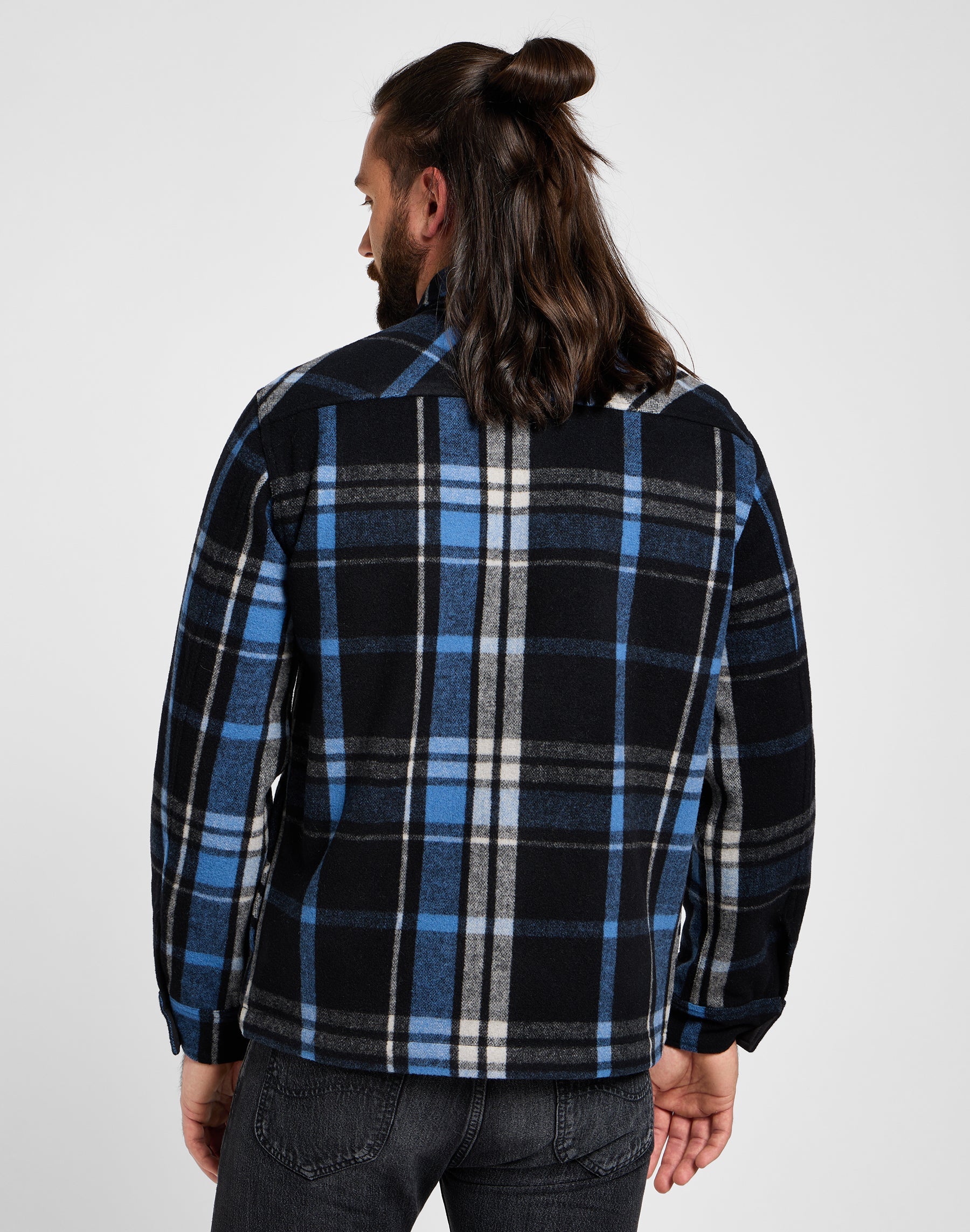 101 Wool Overshirt in Black Chemises Lee