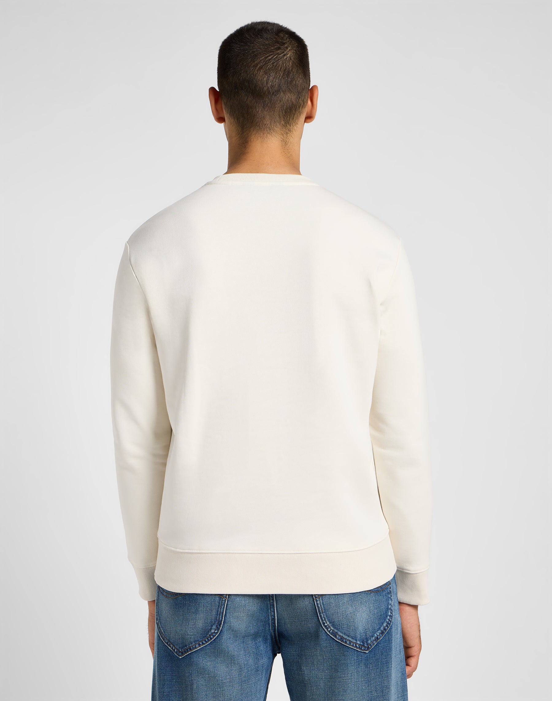 Sweat-shirt ras du cou Seasonal en écru Sweatshirts Lee