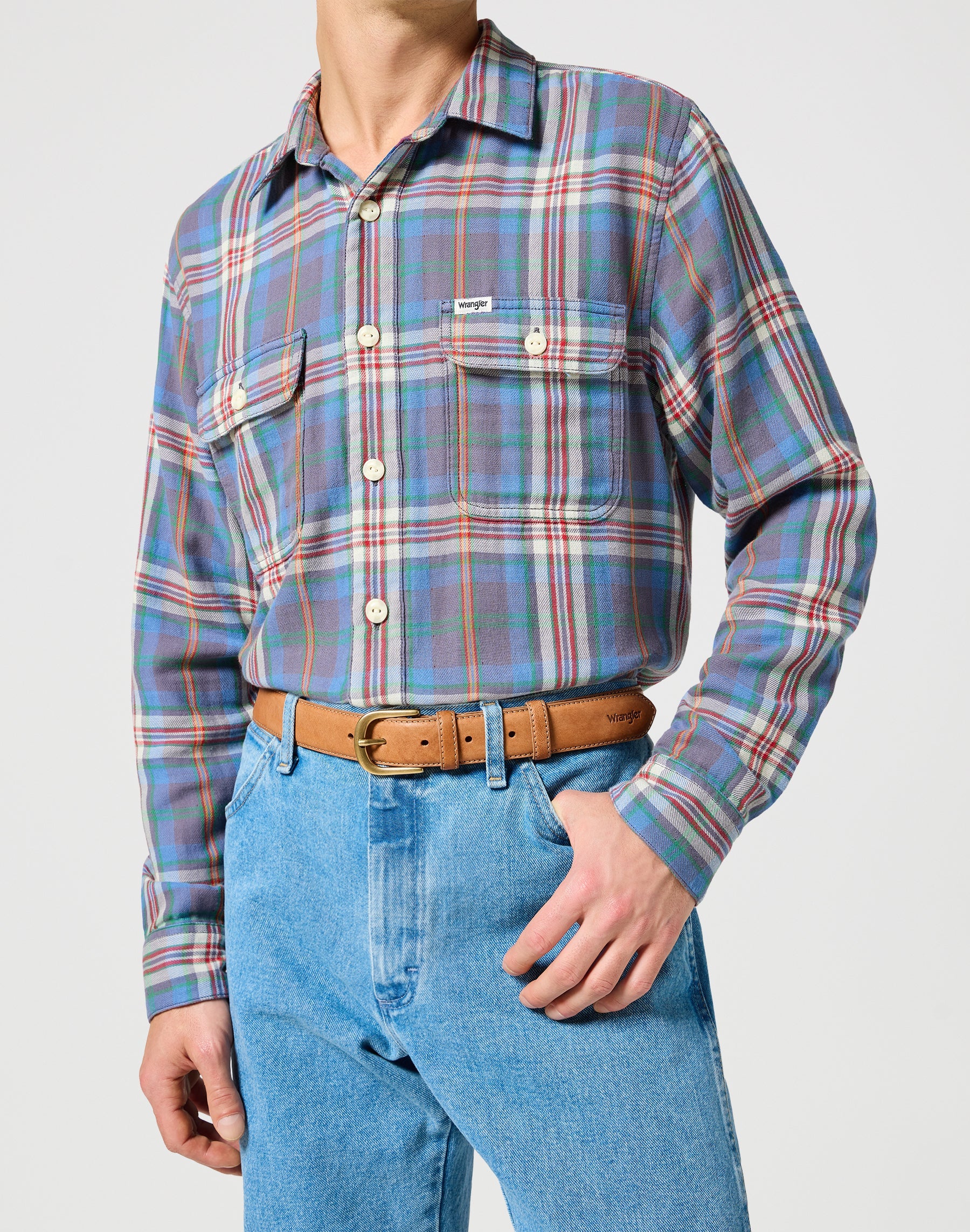 Bombato Belt in Dark Cognac Ceinture Wrangler