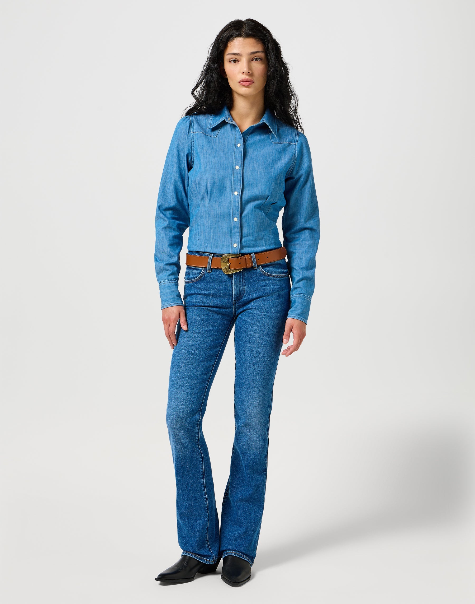 Big Buckle Belt in Cognac Ceinture Wrangler