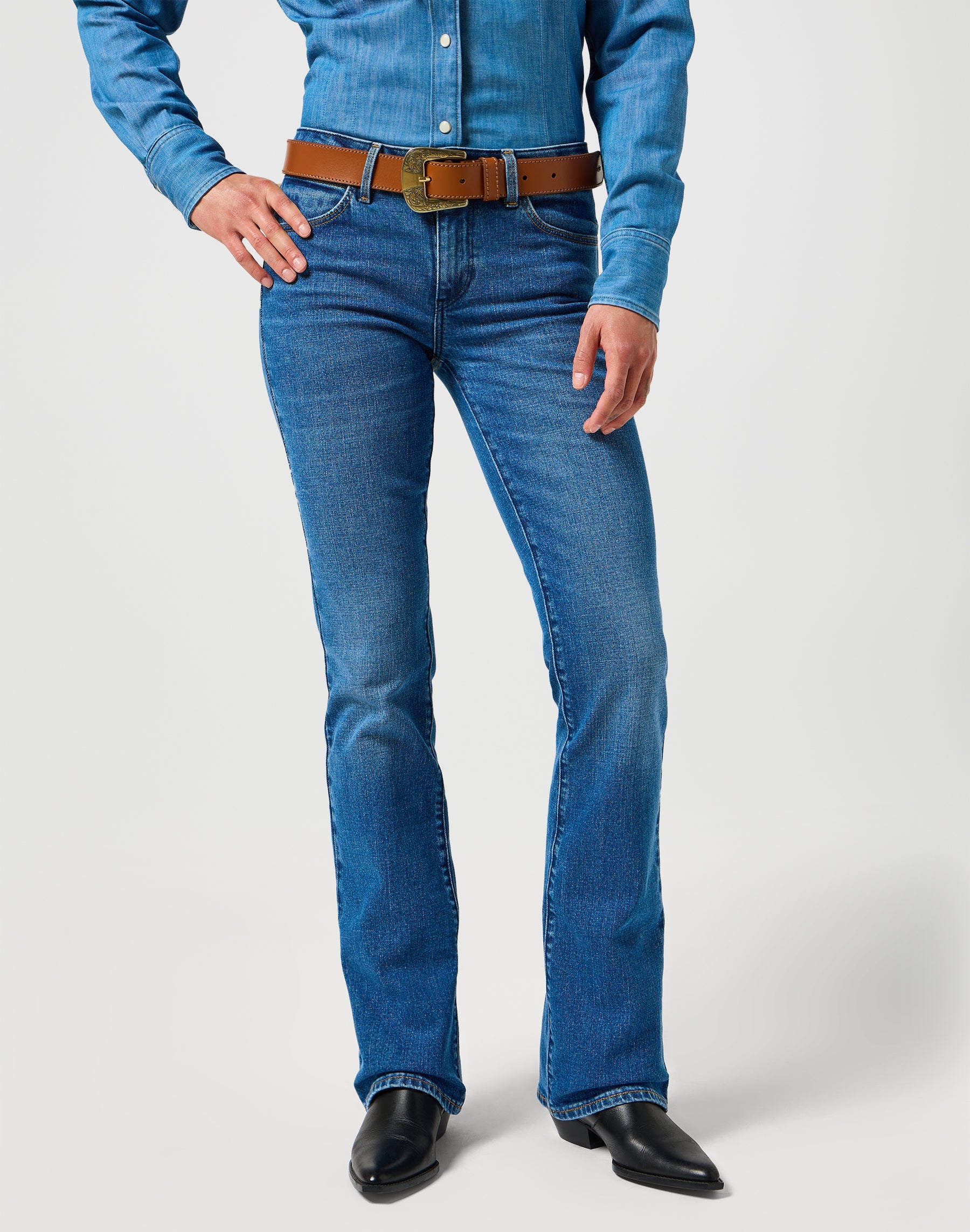 Big Buckle Belt in Cognac Ceinture Wrangler