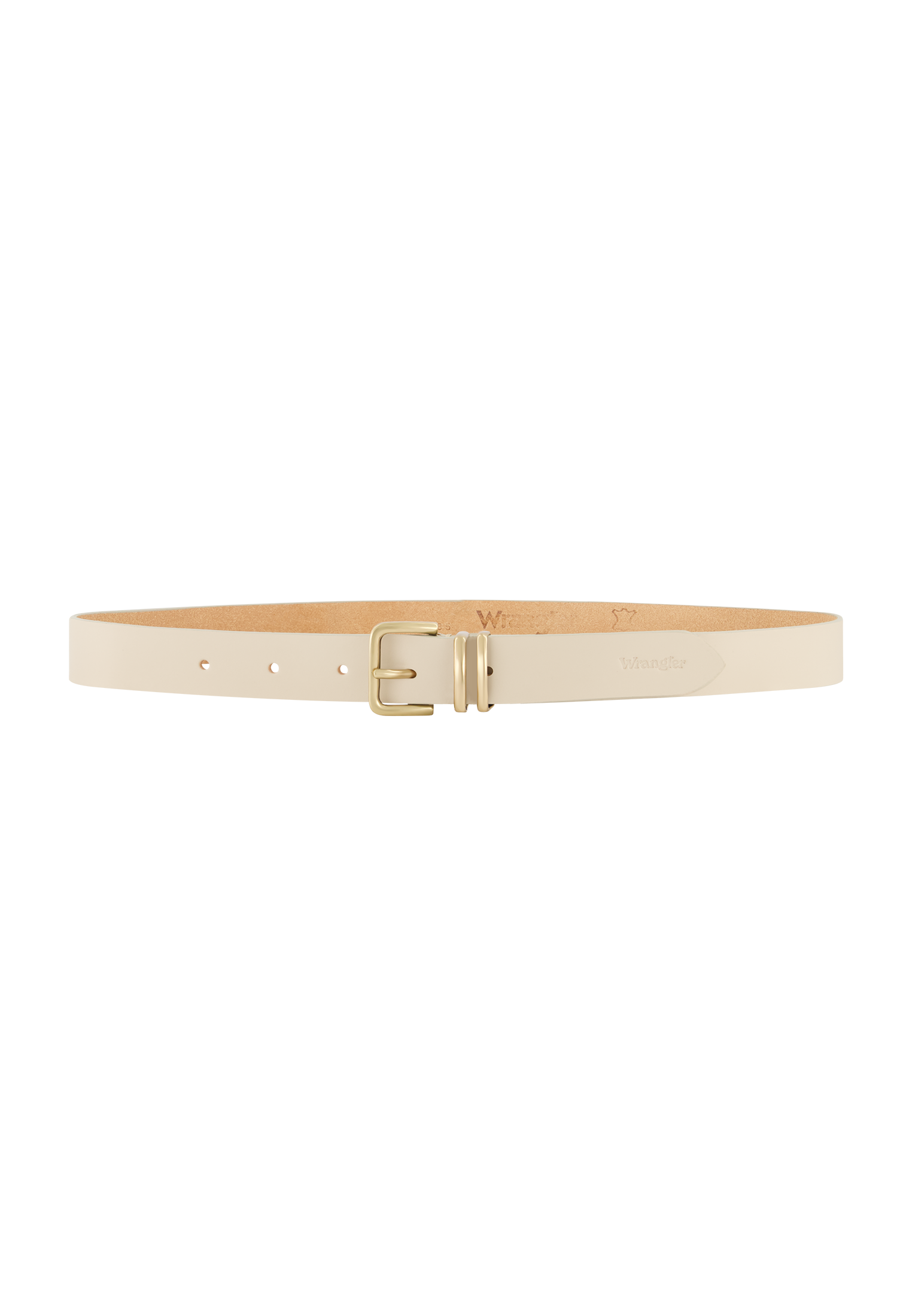 Double Up Belt in Cream Ceinture Wrangler