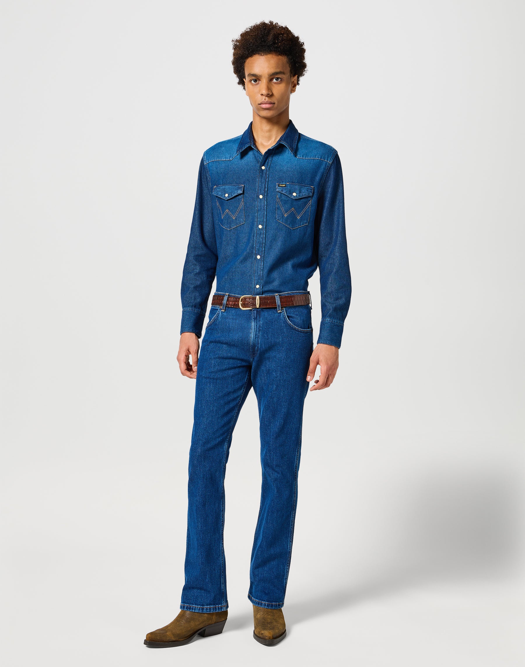 Easy Belt en alligator gaufré Ceinture Wrangler