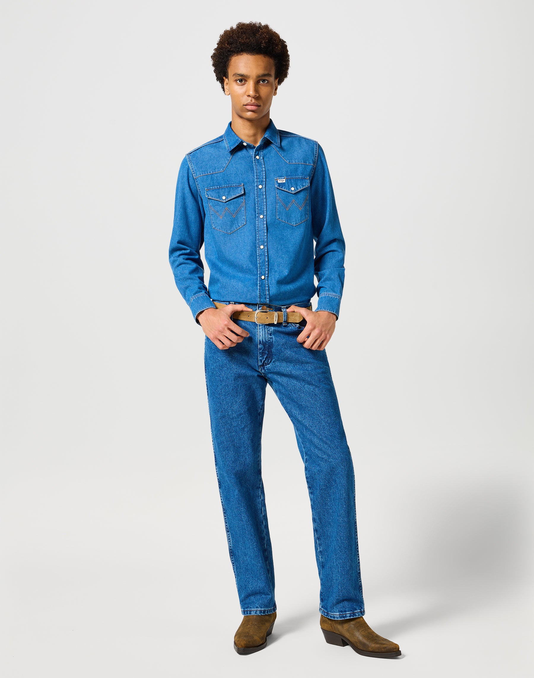 13MWZ en jean délavé Wrangler