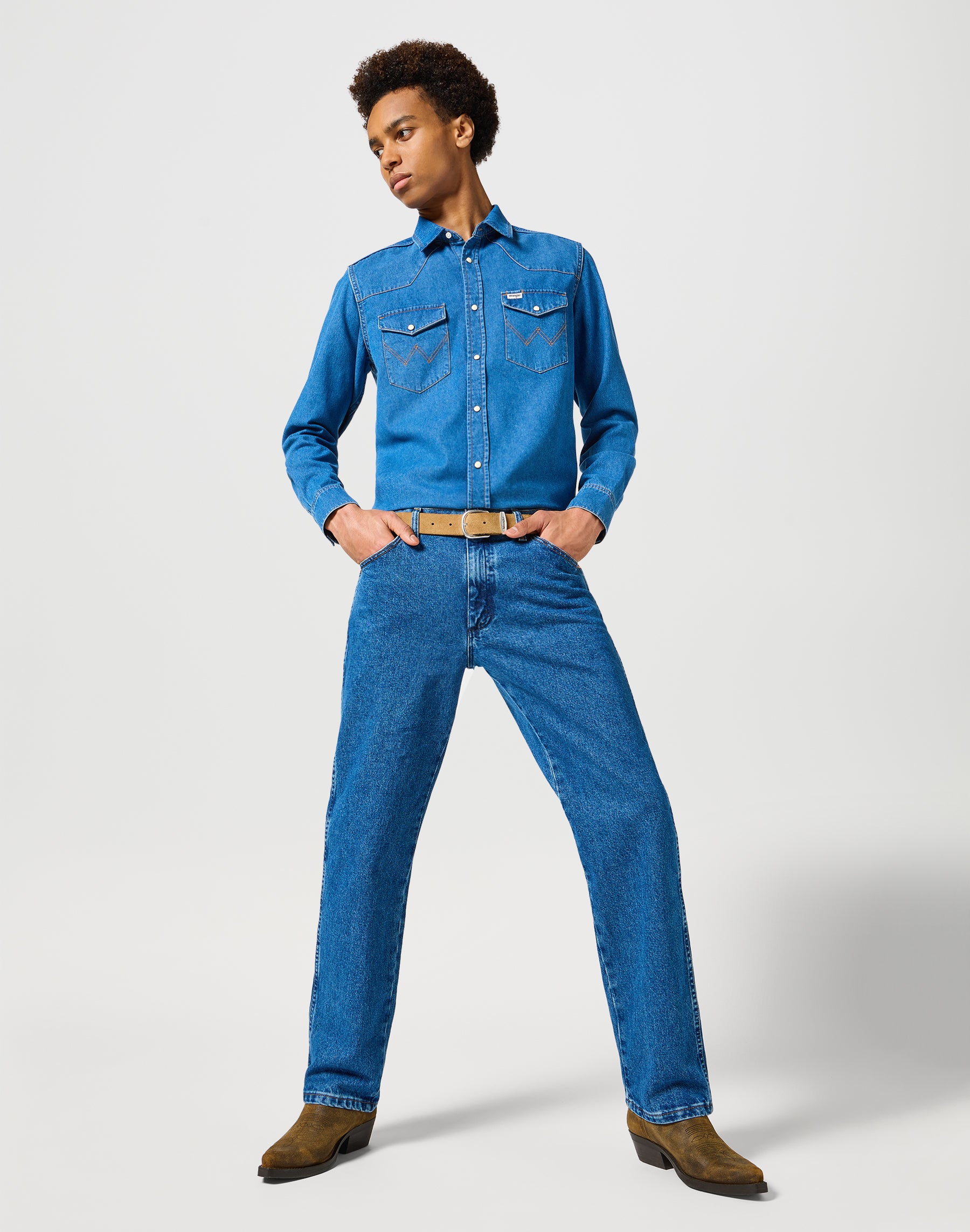 13MWZ en jean délavé Wrangler