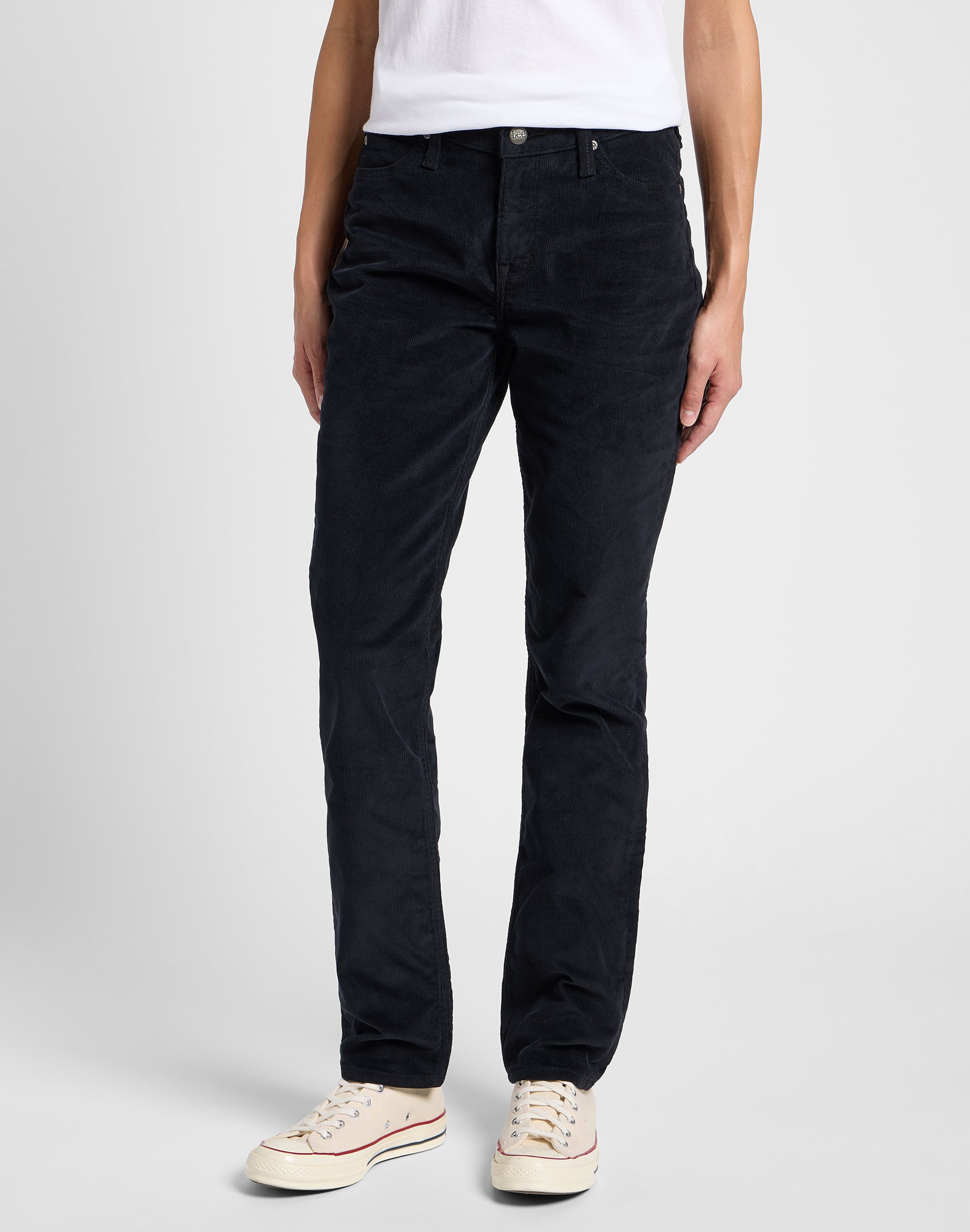 Marion Straight in Unionall Black Pantalon Lee