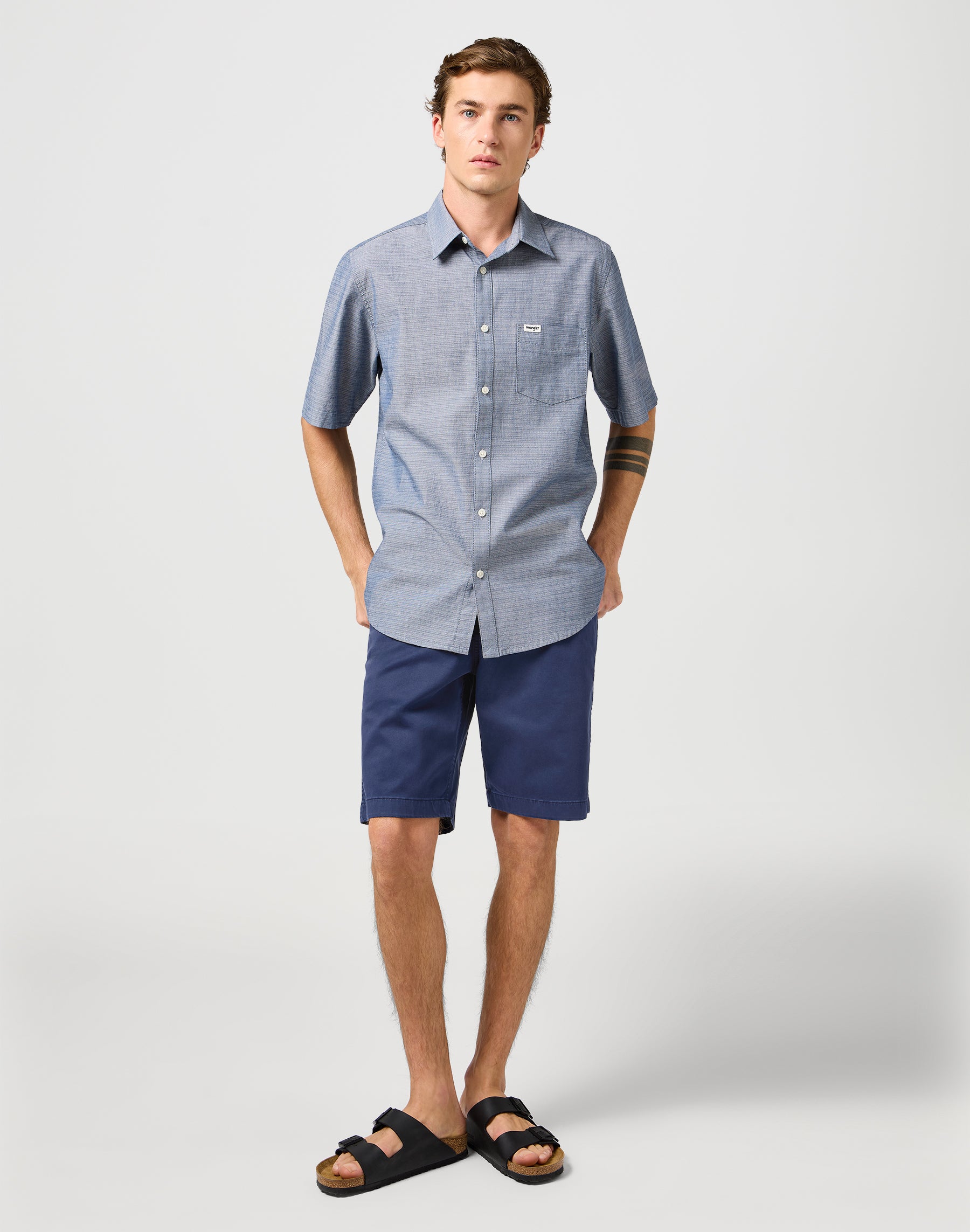 Chino Short en Navy Chinoshorts Wrangler