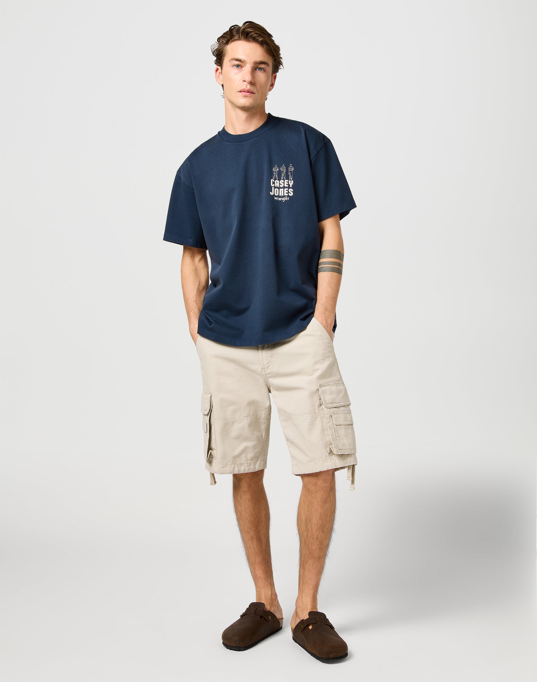 Casey Jones Cargo Shorts en Pelican Shorts Wrangler