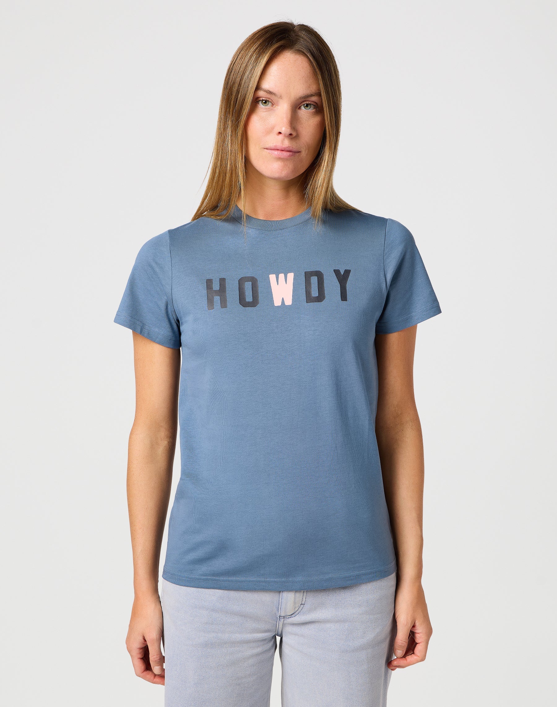 Graphic Tee in Dusty Blue T-shirts Wrangler