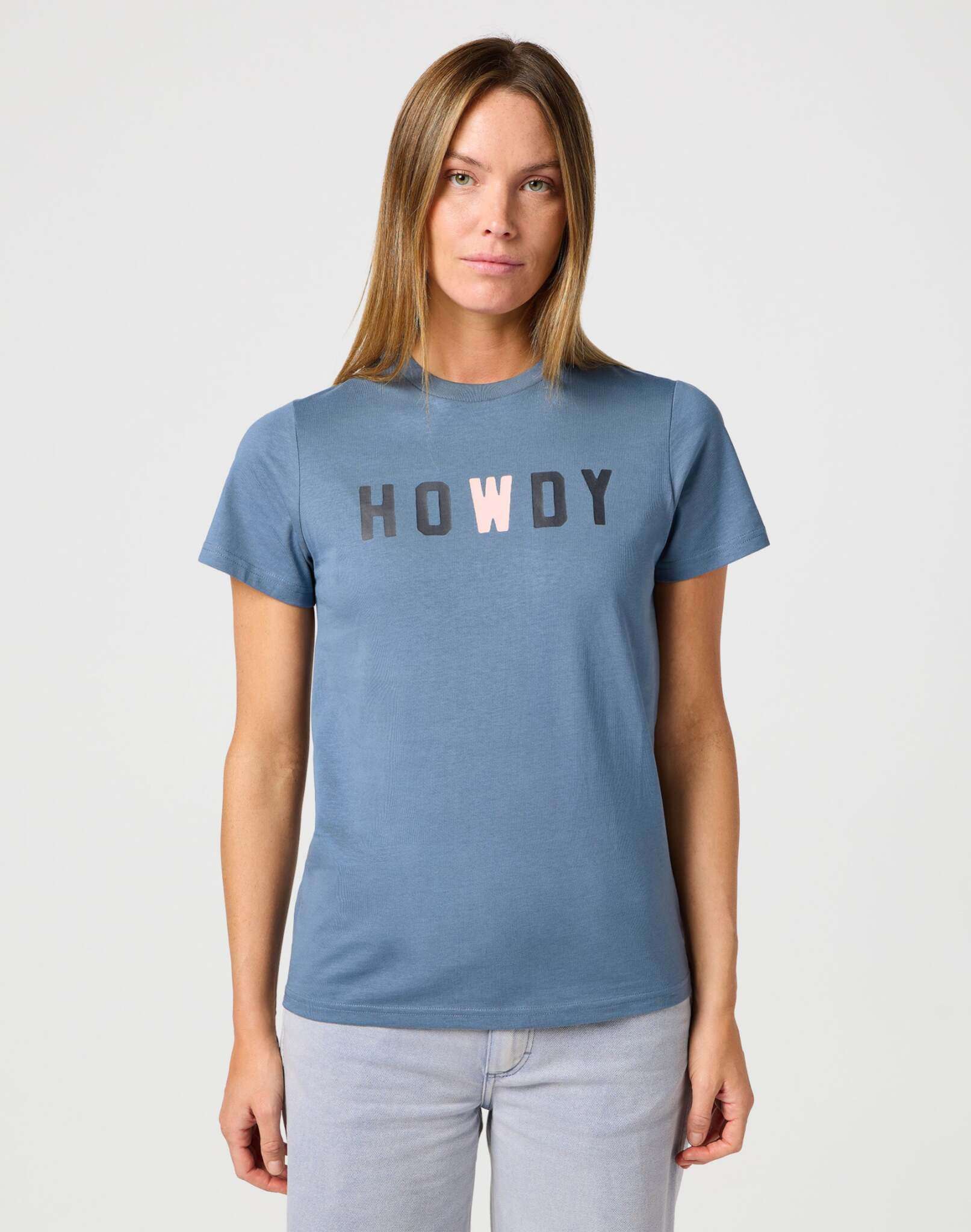 Graphic Tee in Dusty Blue T-shirts Wrangler