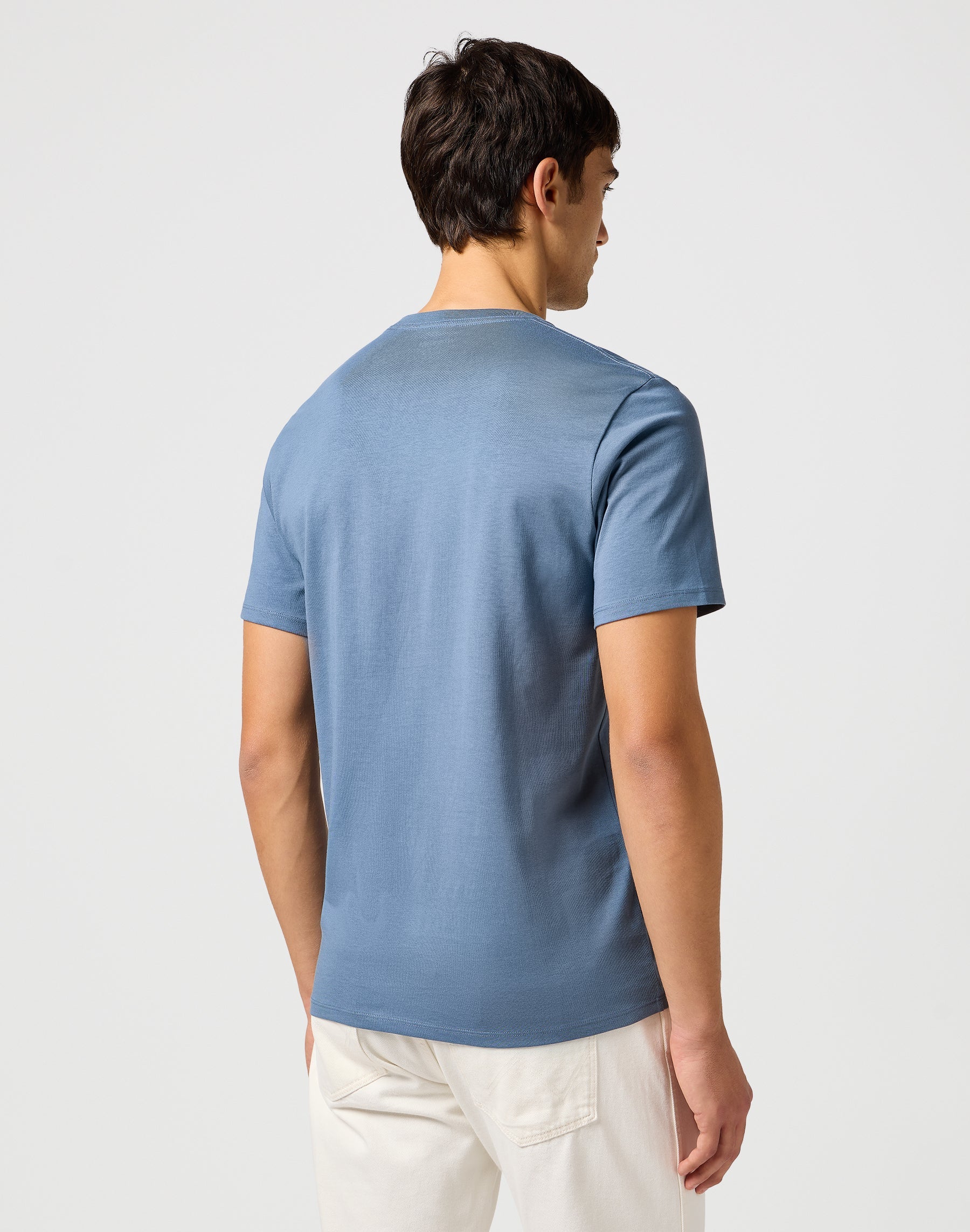 Small Graphic Tee in Dusty Blue T-shirts Wrangler