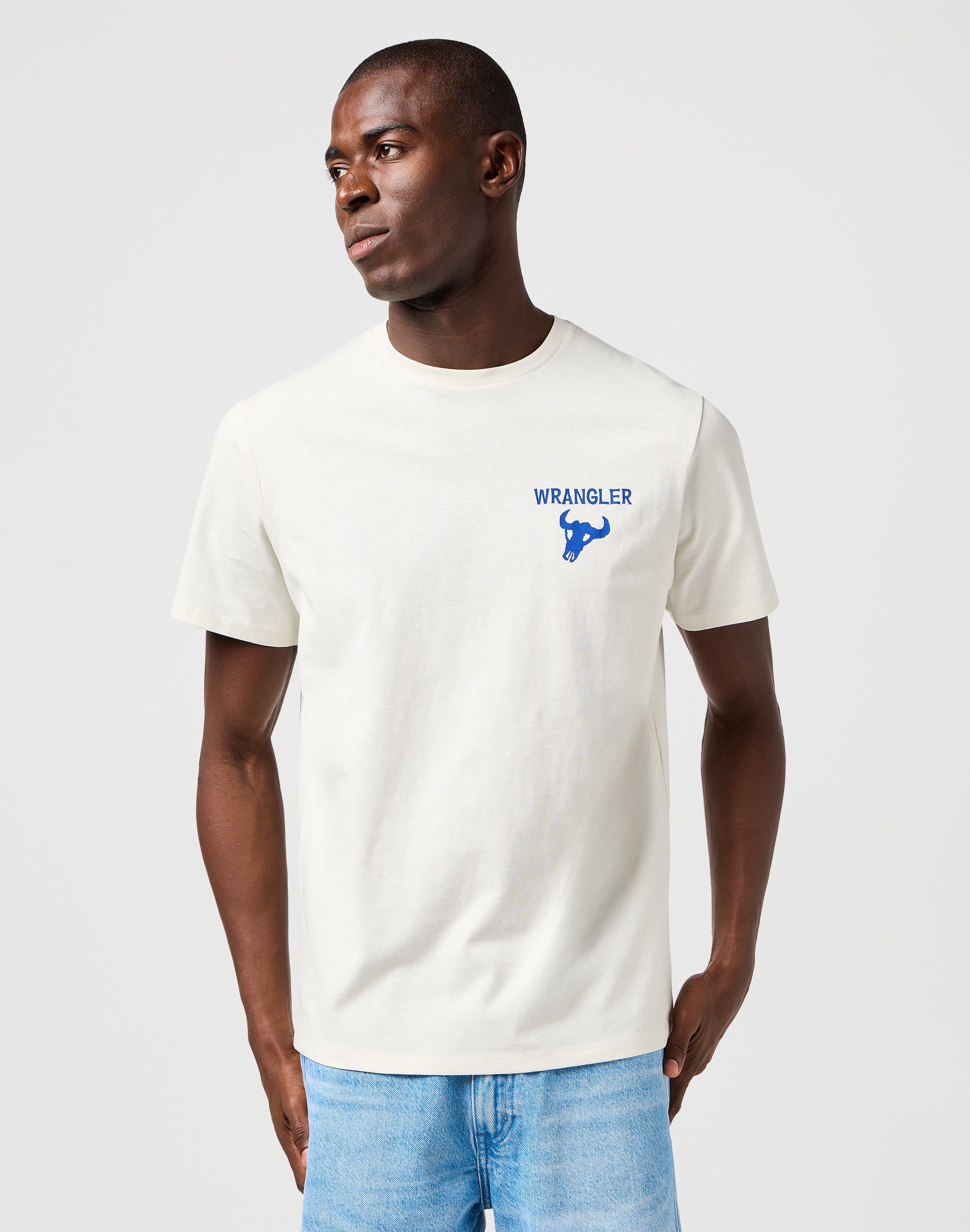 Graphic Tee in Vintage White T-shirts Wrangler