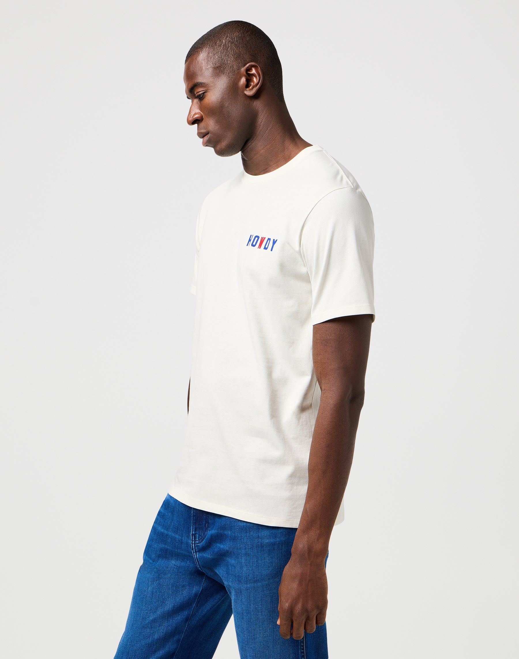 Small Graphic Tee in Vintage White T-shirts Wrangler