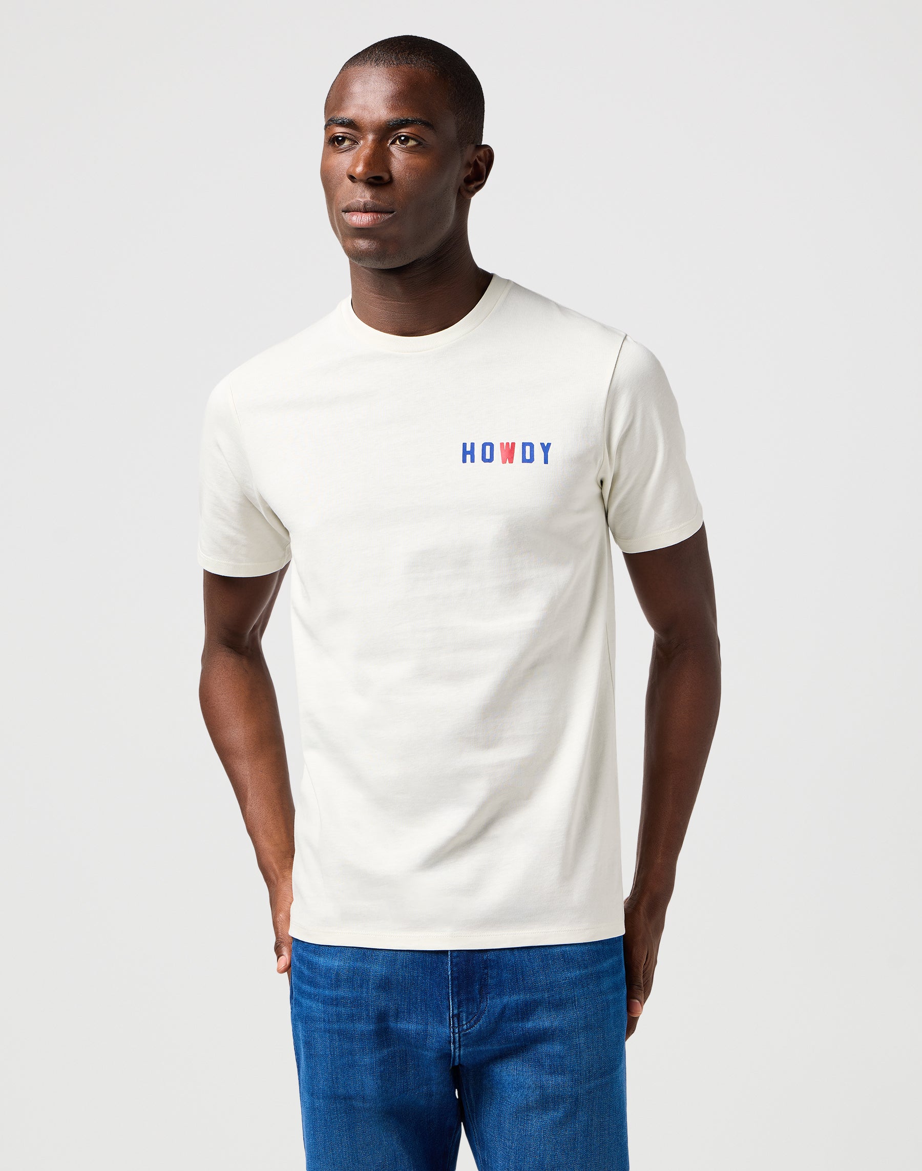 Small Graphic Tee in Vintage White T-shirts Wrangler
