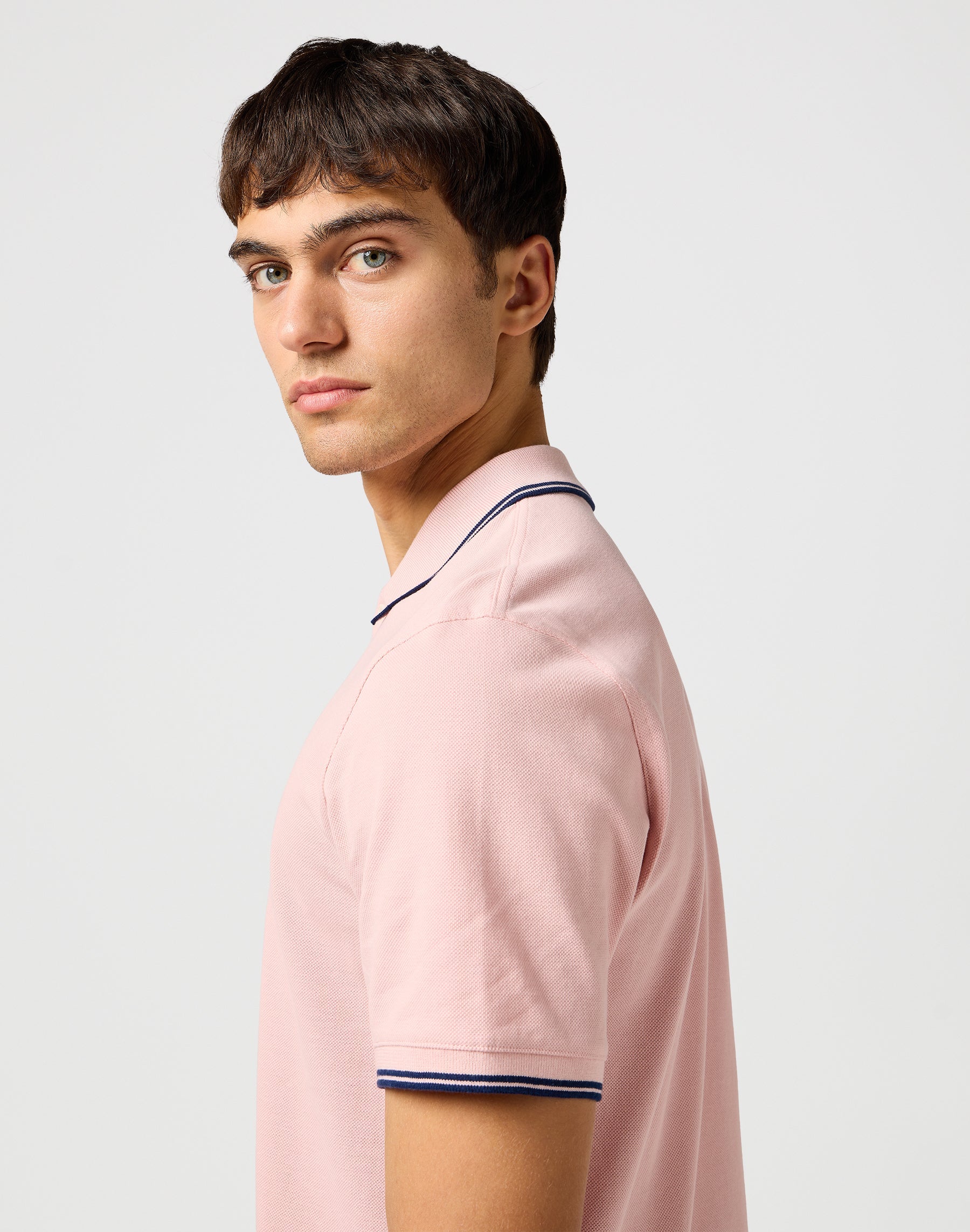 Polo rose argenté T-shirts Wrangler