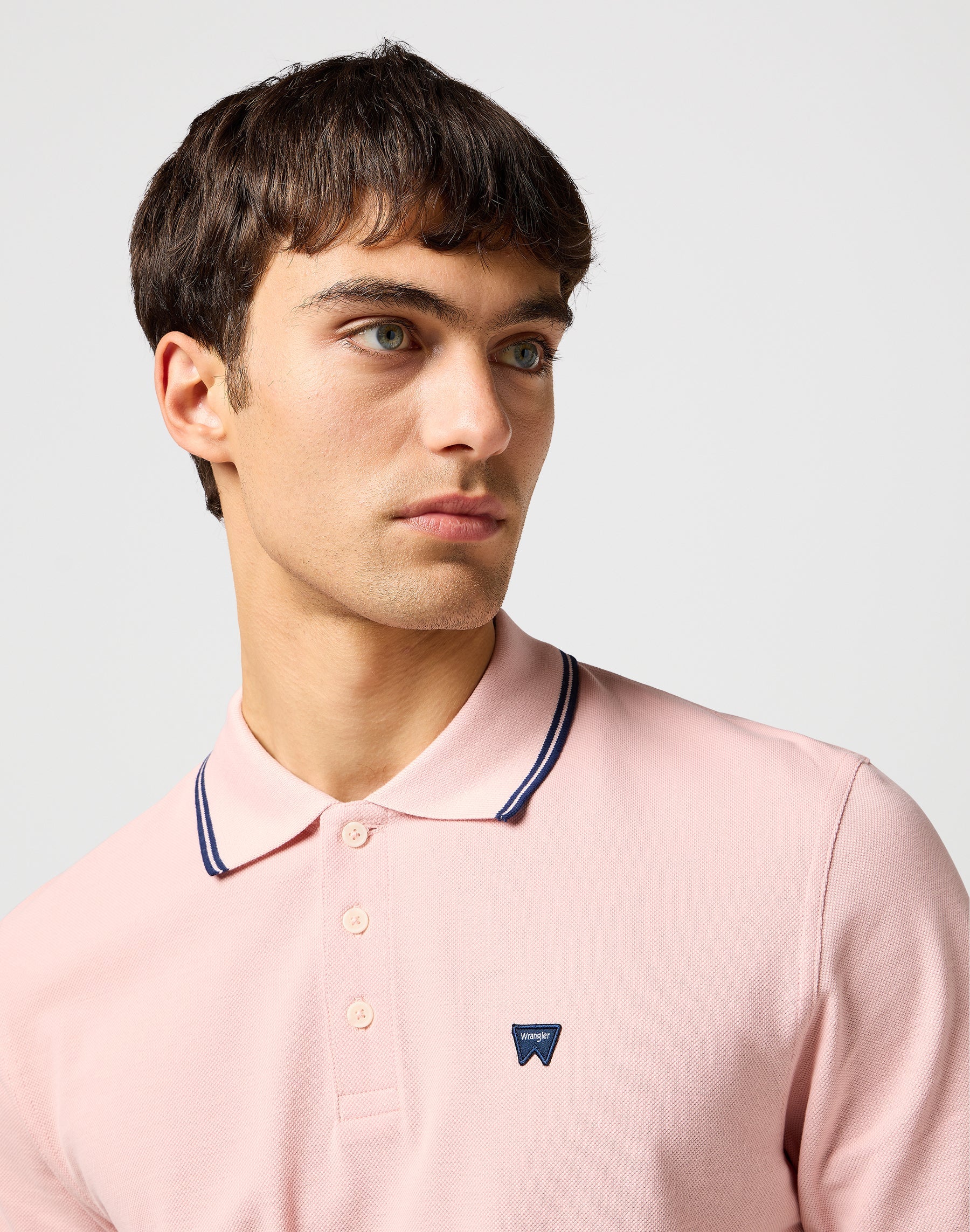 Polo rose argenté T-shirts Wrangler