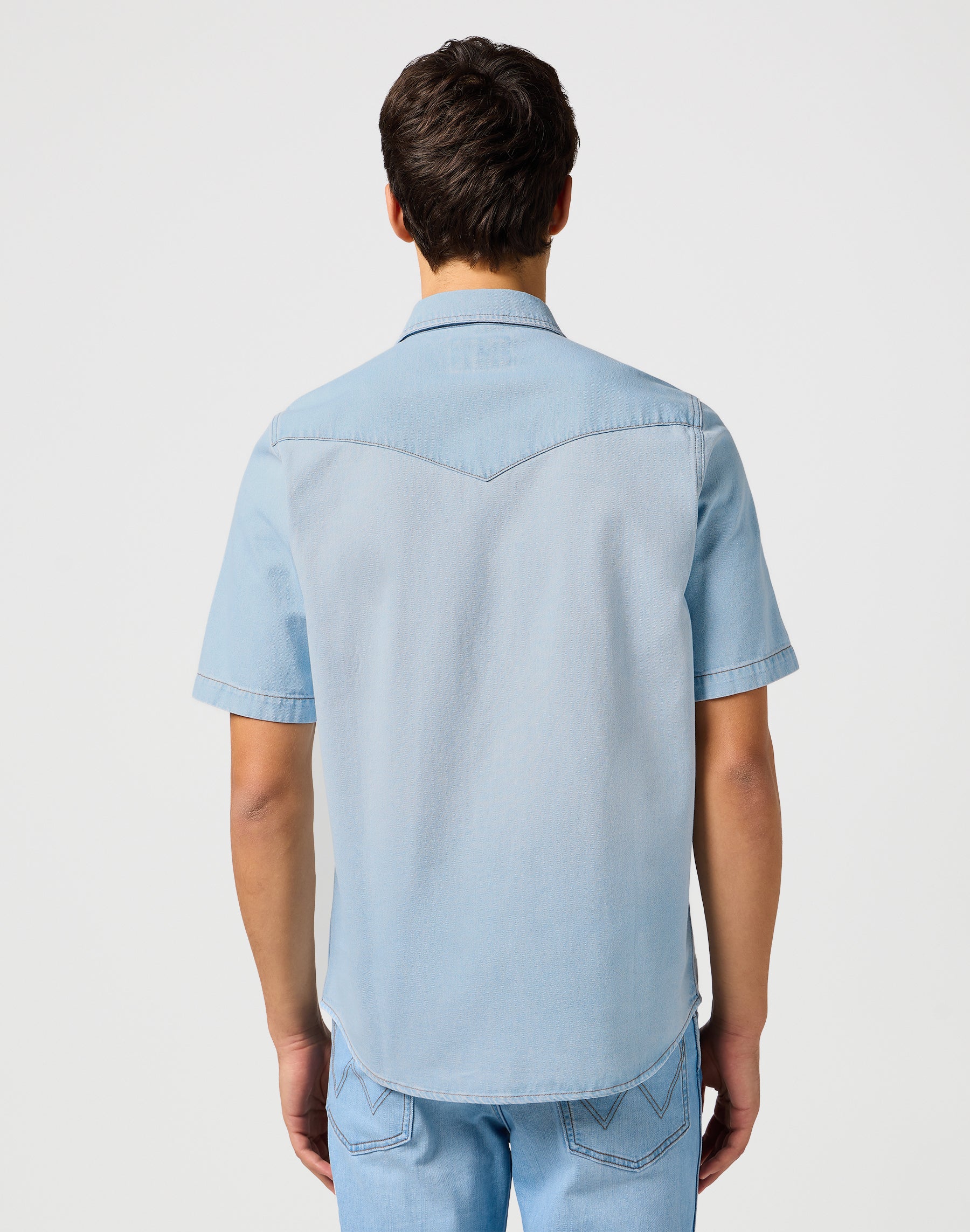 Ss Western Shirt in Authentic Tint Chemises Wrangler