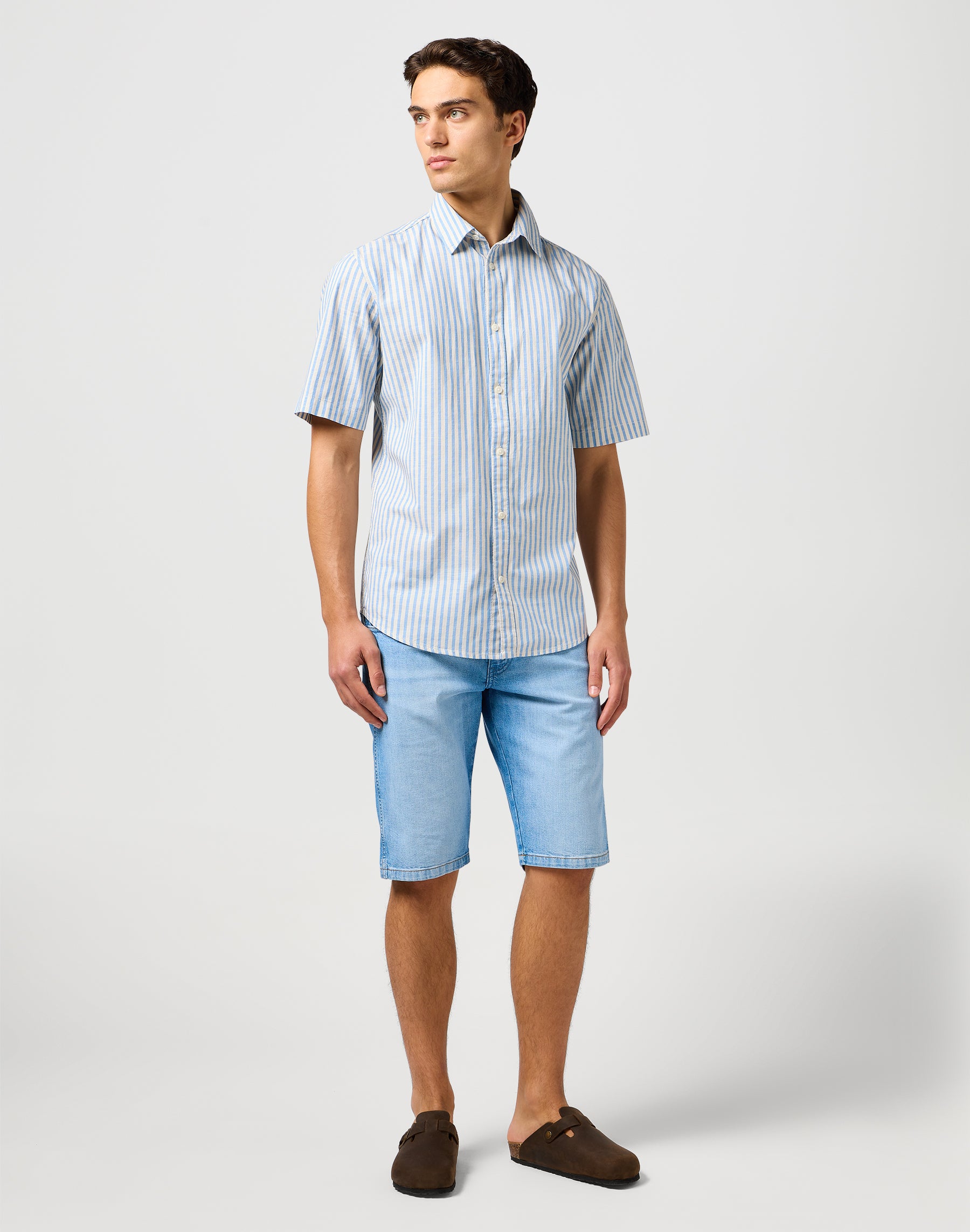 Ss Shirt in Pacific Stripe Chemises Wrangler