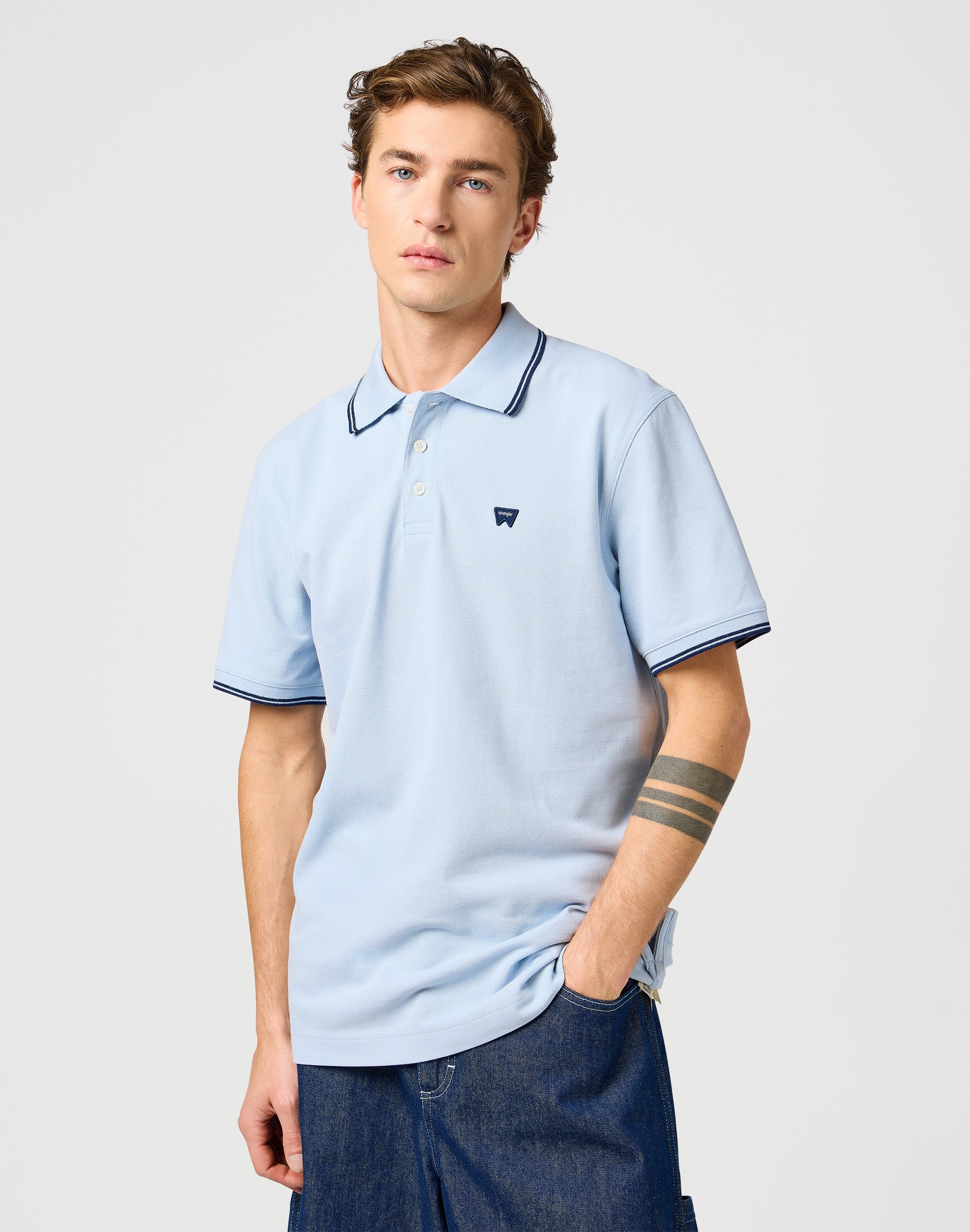 Polo à Niagara Mist T-shirts Wrangler