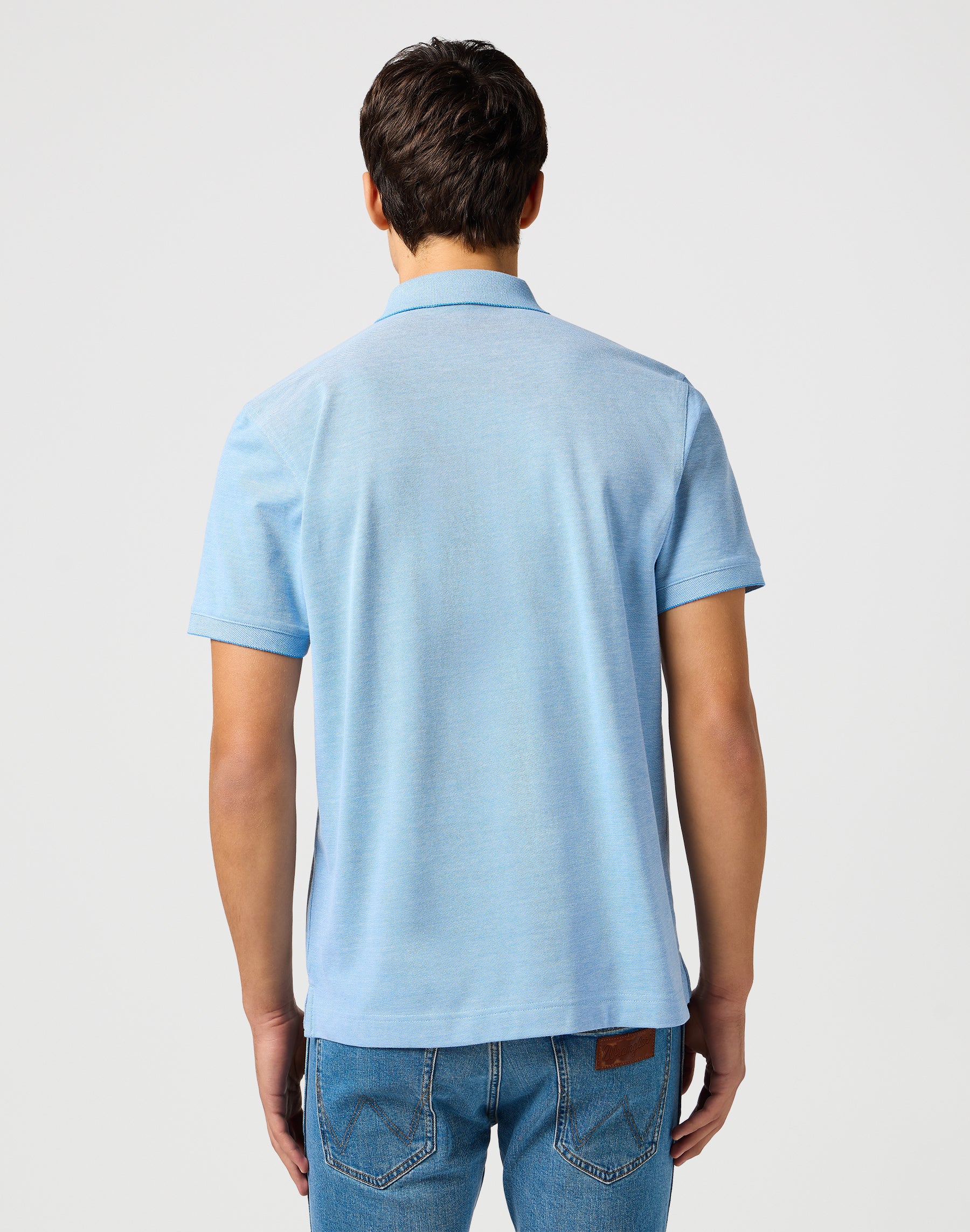Refined Polo Shirt in Blue T-shirts Wrangler